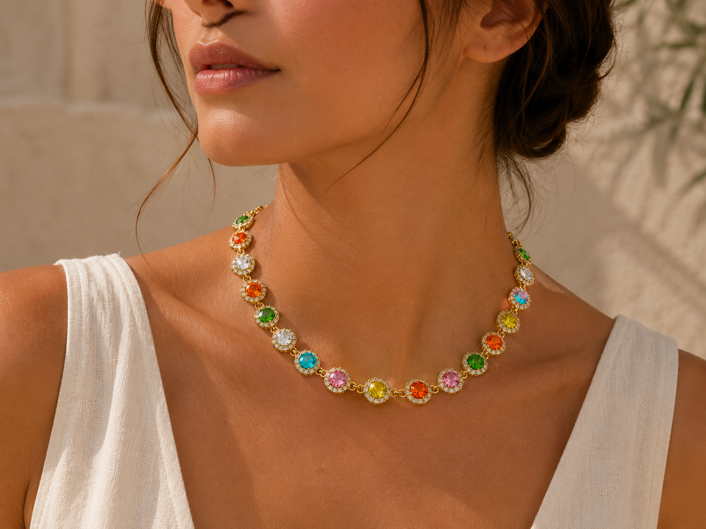 Collier Éclat Arc-en-Ciel 🌈✨
