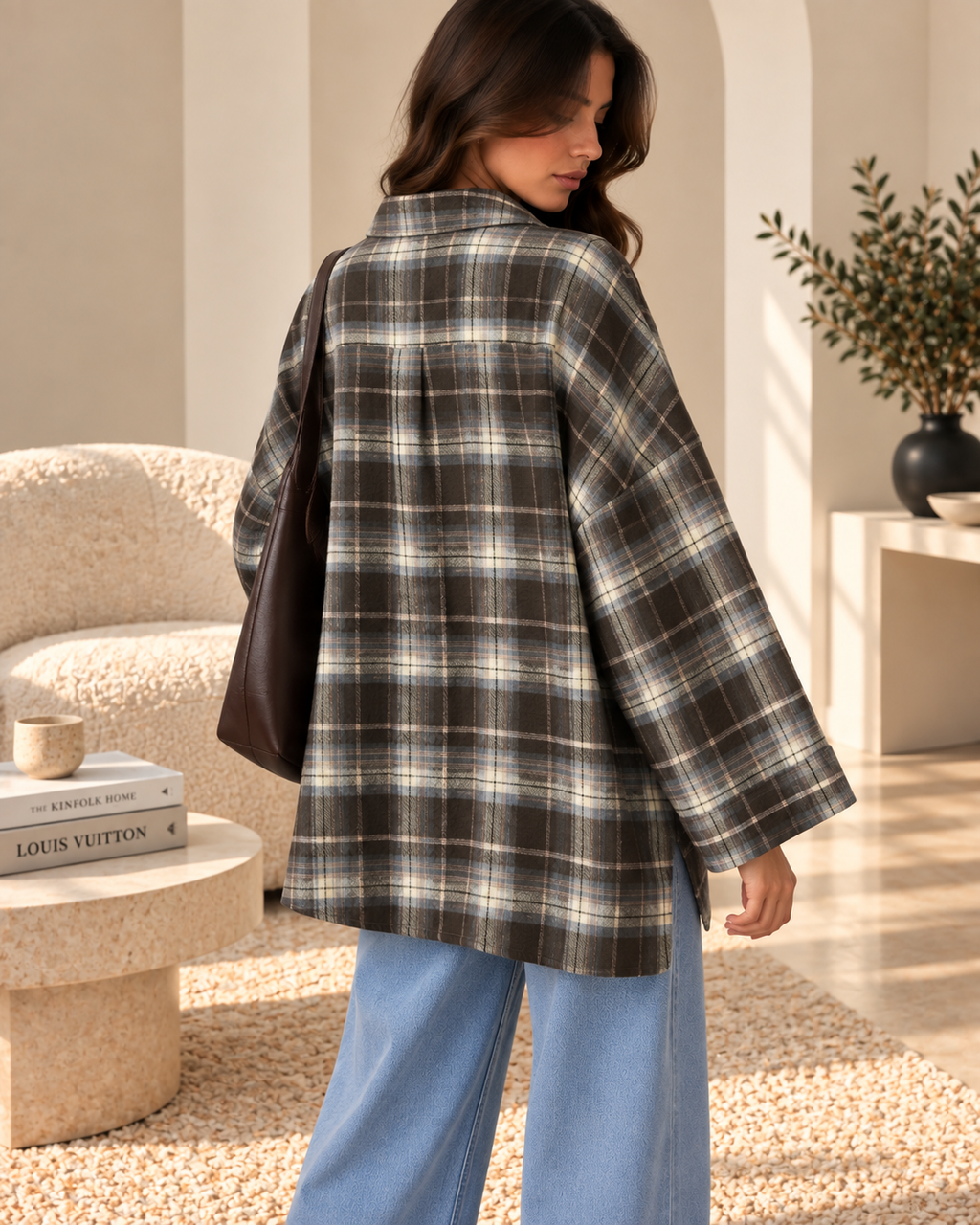 Chemise Oversize à Carreaux Charlie