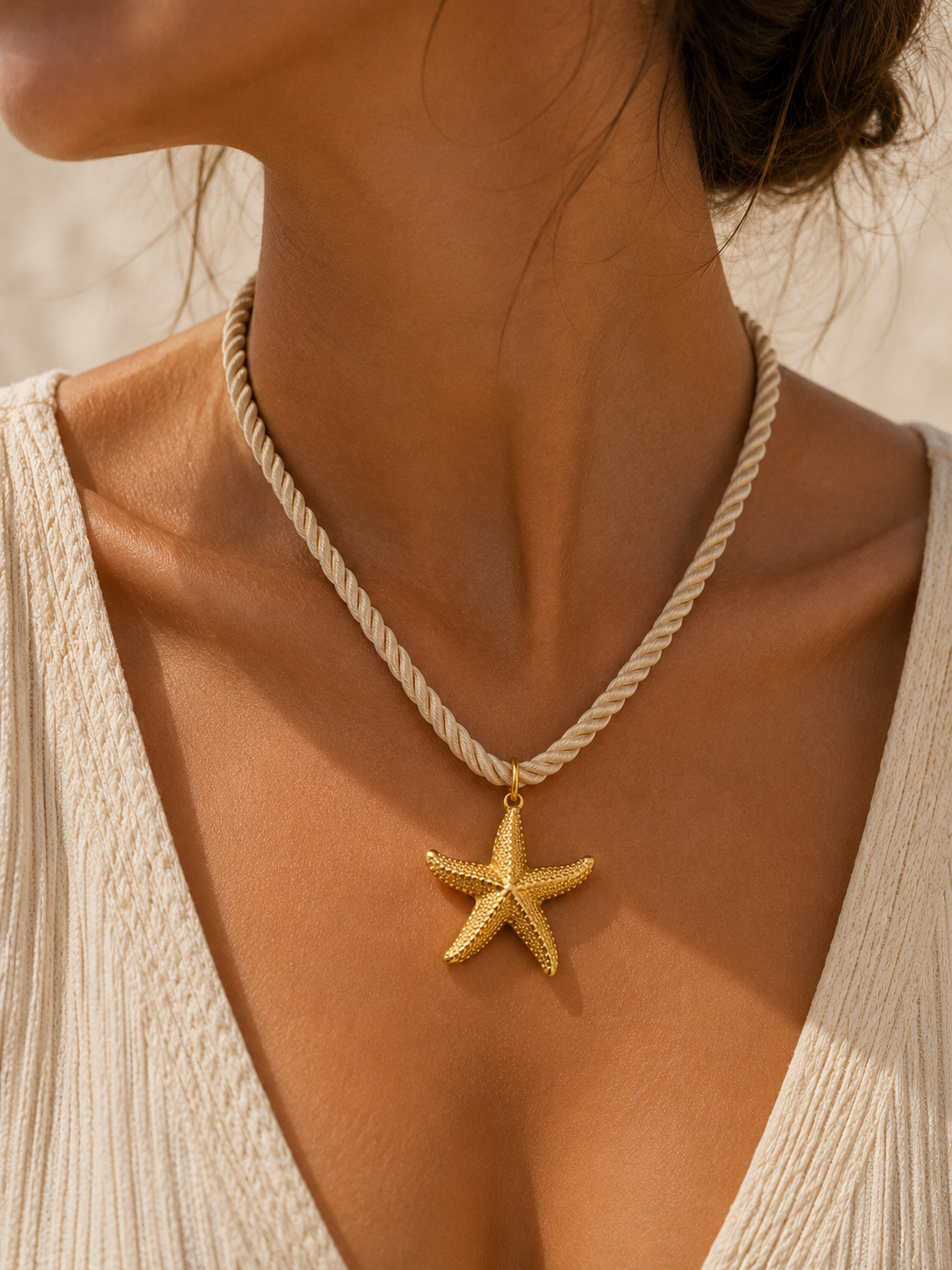 Collier Corde Étoile Marine