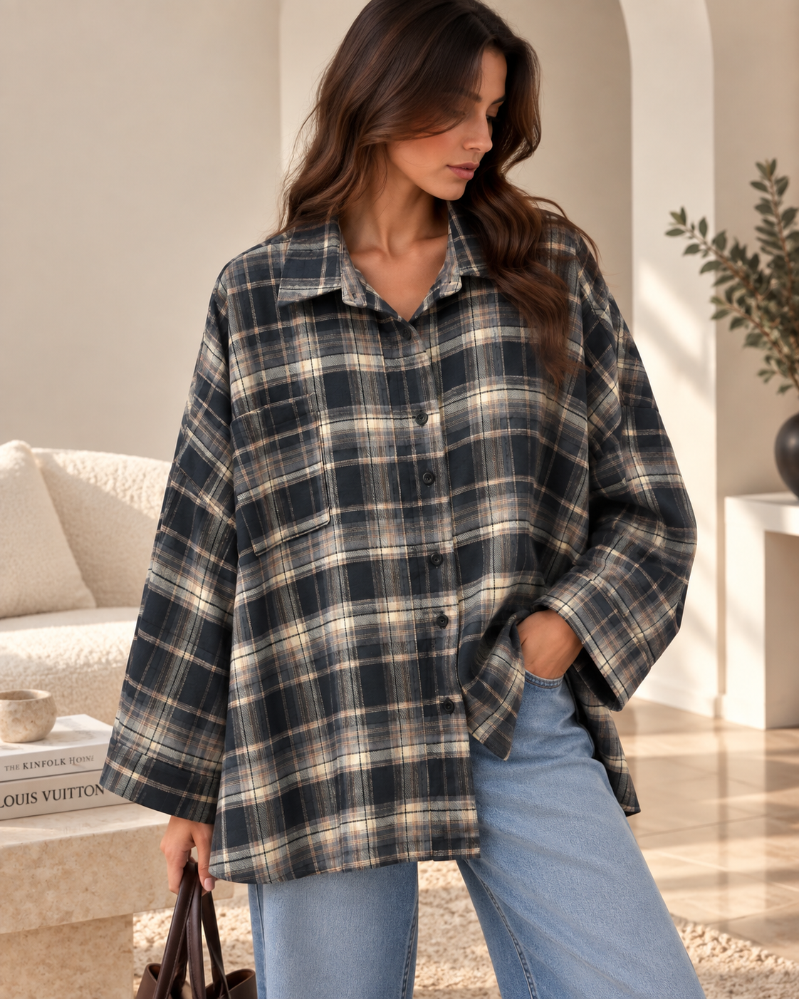 Chemise Oversize à Carreaux Charlie
