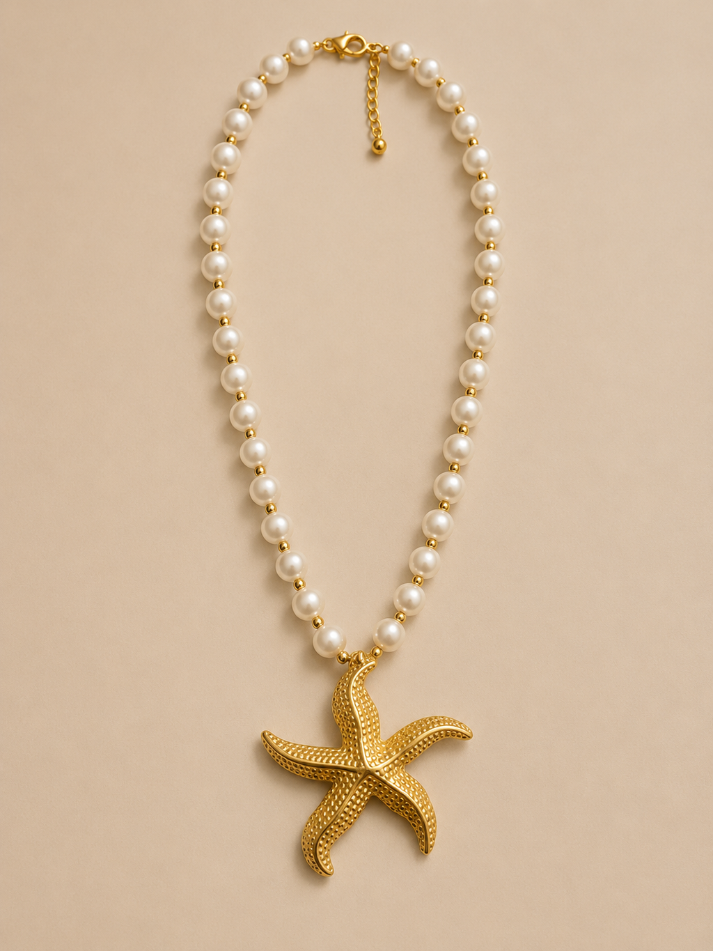 Collier Étoile de Mer Perlé ⭐