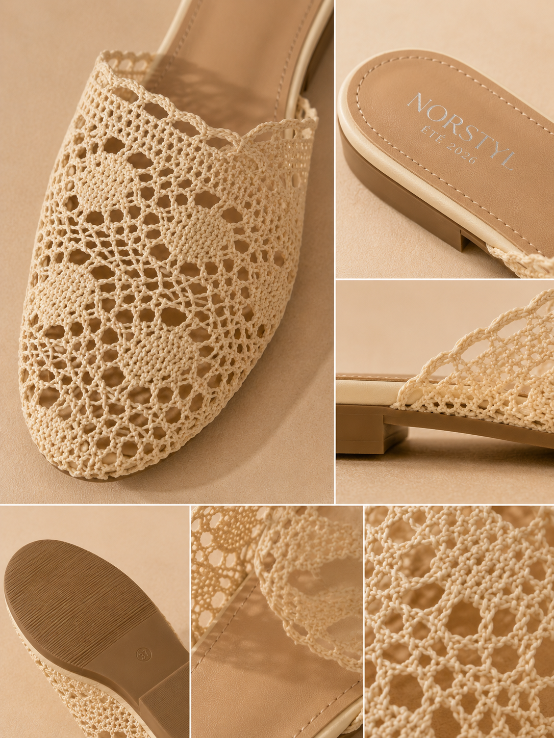 Mules Crochet Bohème