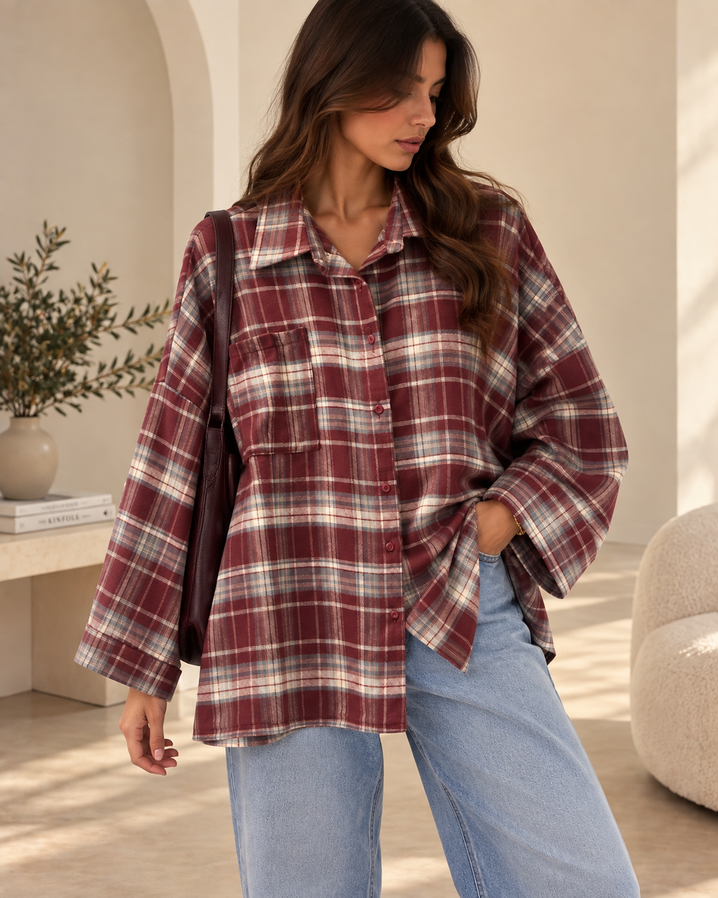 Chemise Oversize à Carreaux Charlie