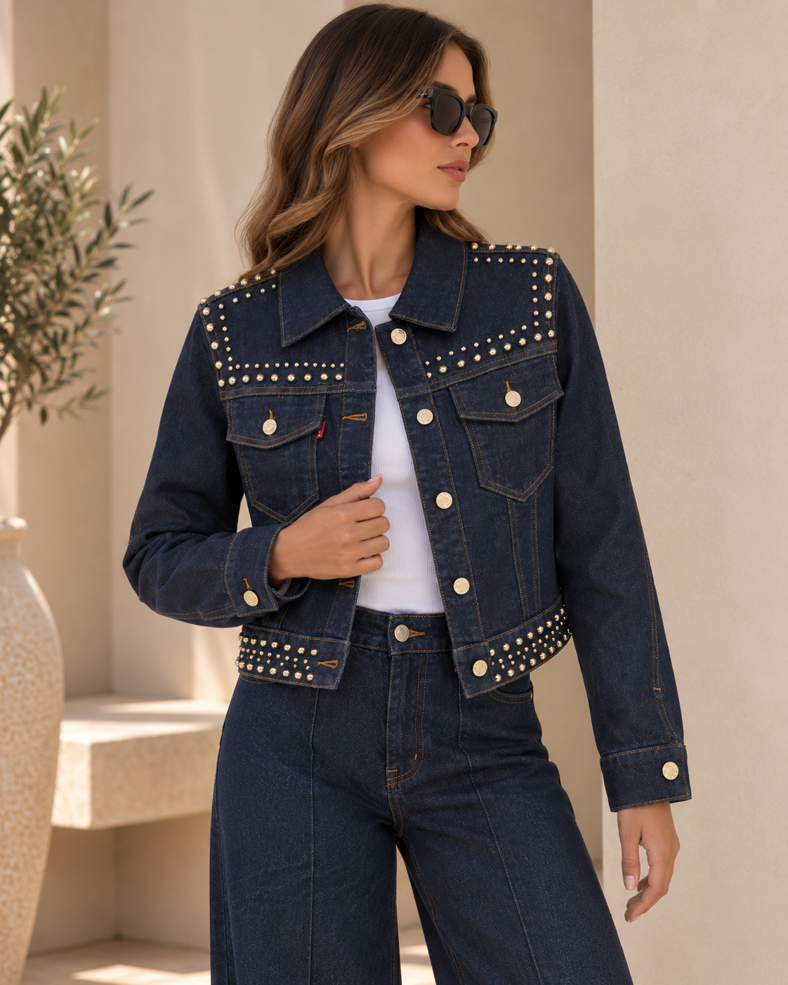 Veste Sienna – Denim Clouté