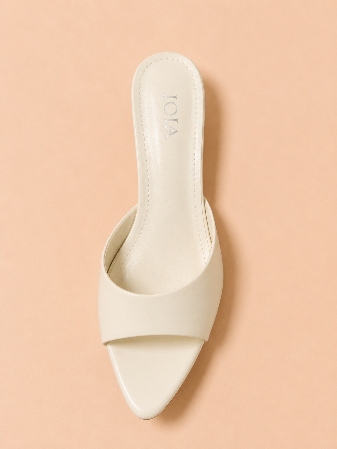 Mules à Talon JOIA – Marron Chocolat, Noir & Beige