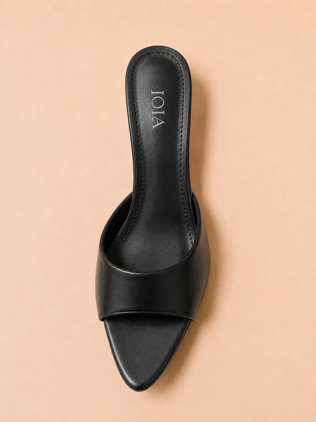 Mules à Talon JOIA – Marron Chocolat, Noir & Beige