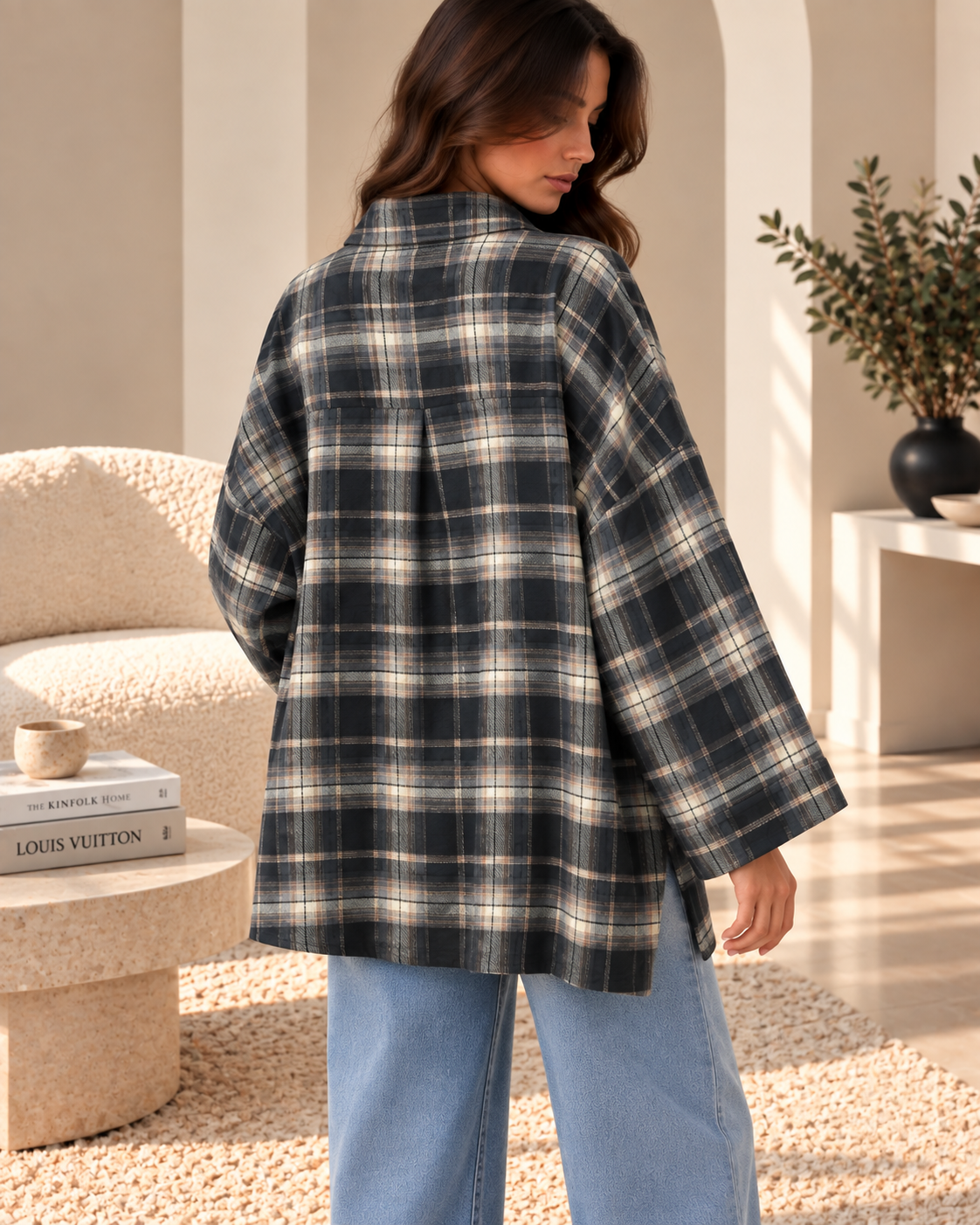 Chemise Oversize à Carreaux Charlie