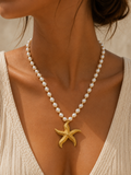 Collier Étoile de Mer Perlé ⭐