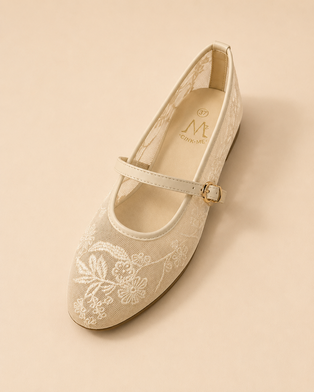 Ballerines Filet – Noir & Beige