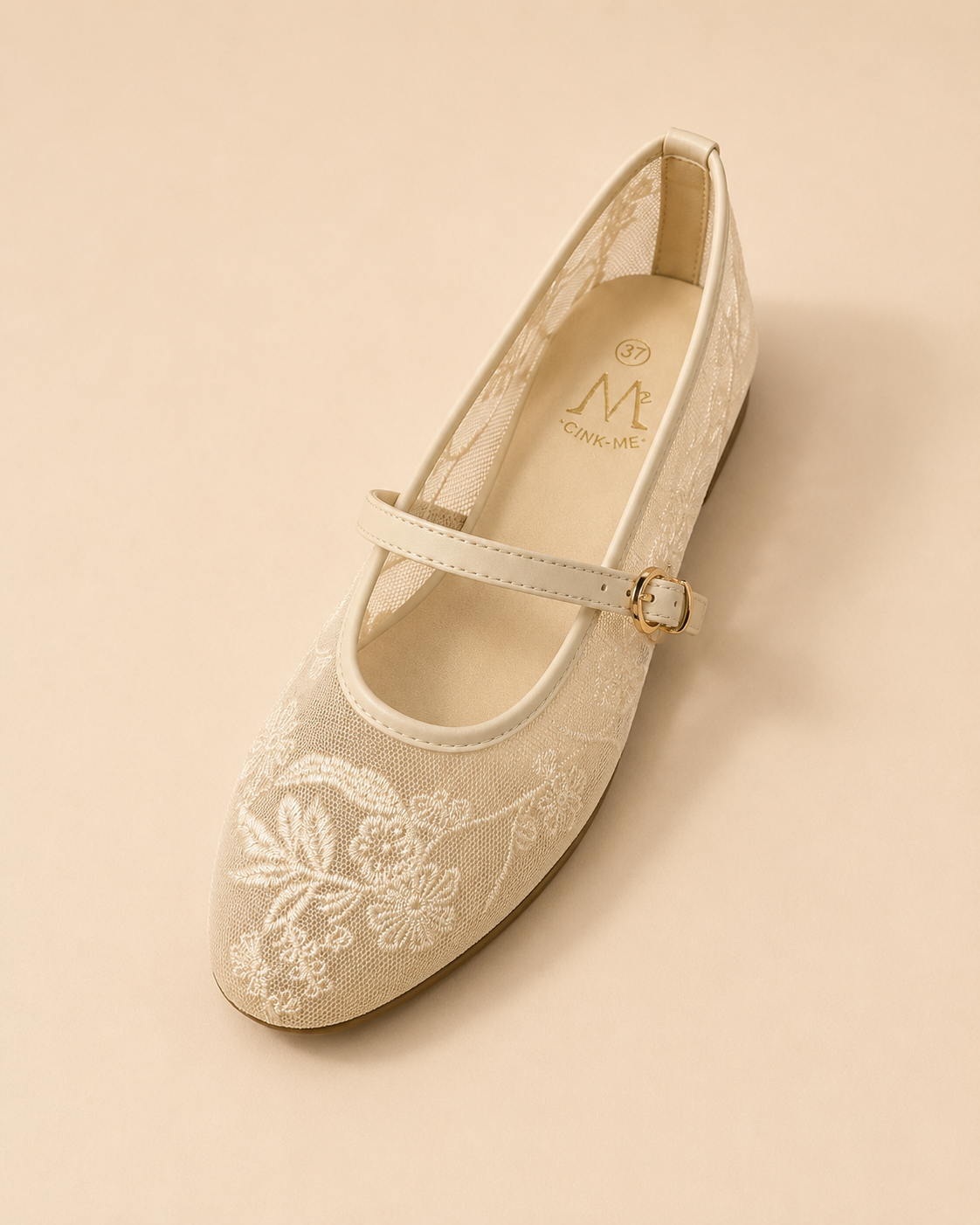 Ballerines Filet – Noir & Beige