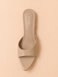 Mules Vernies Élégance – Noir, Nude & Marron Chocolat