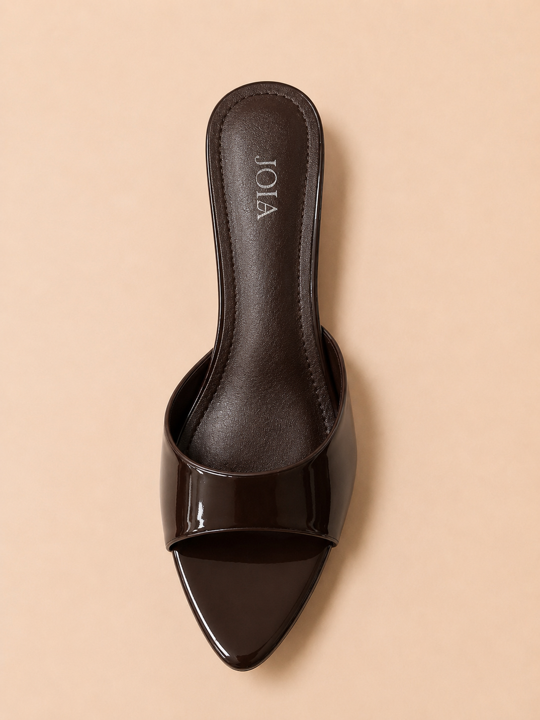 Mules Vernies Élégance – Noir, Nude & Marron Chocolat