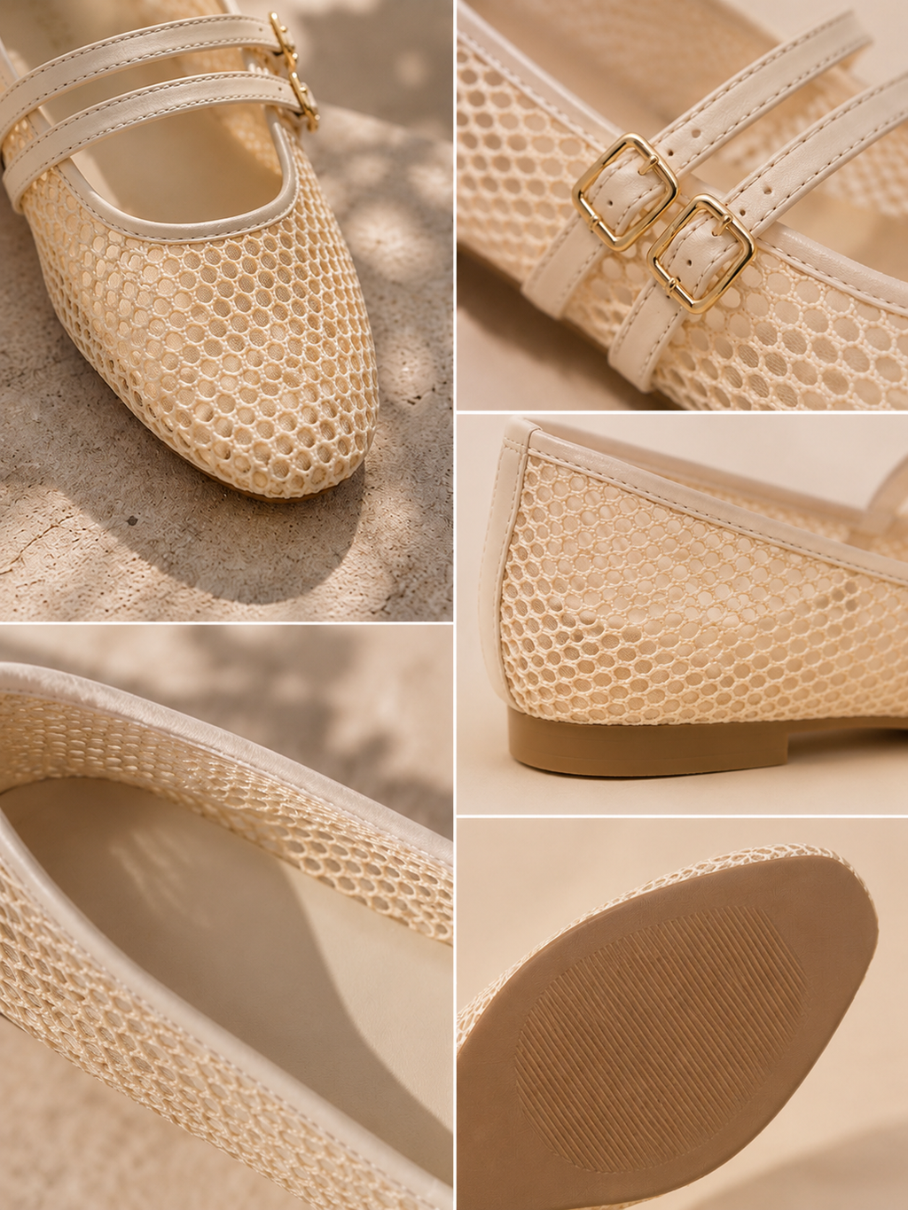 Ballerine Maille Double Bride