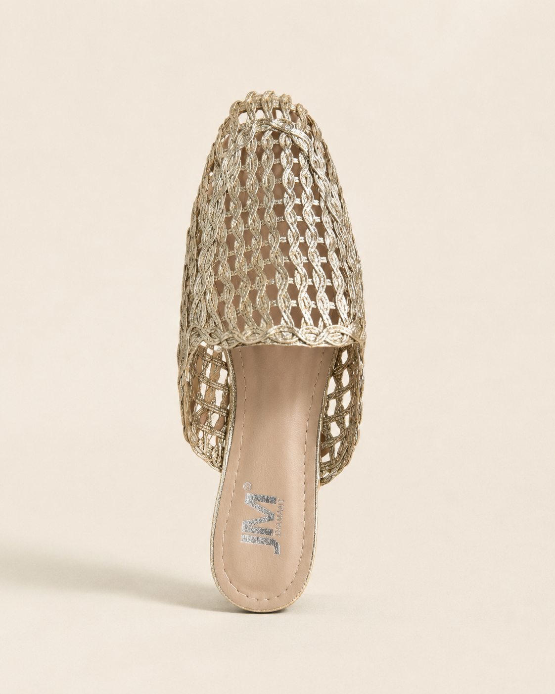 Mules Tressées Élégance – Silver, Gold & Noir