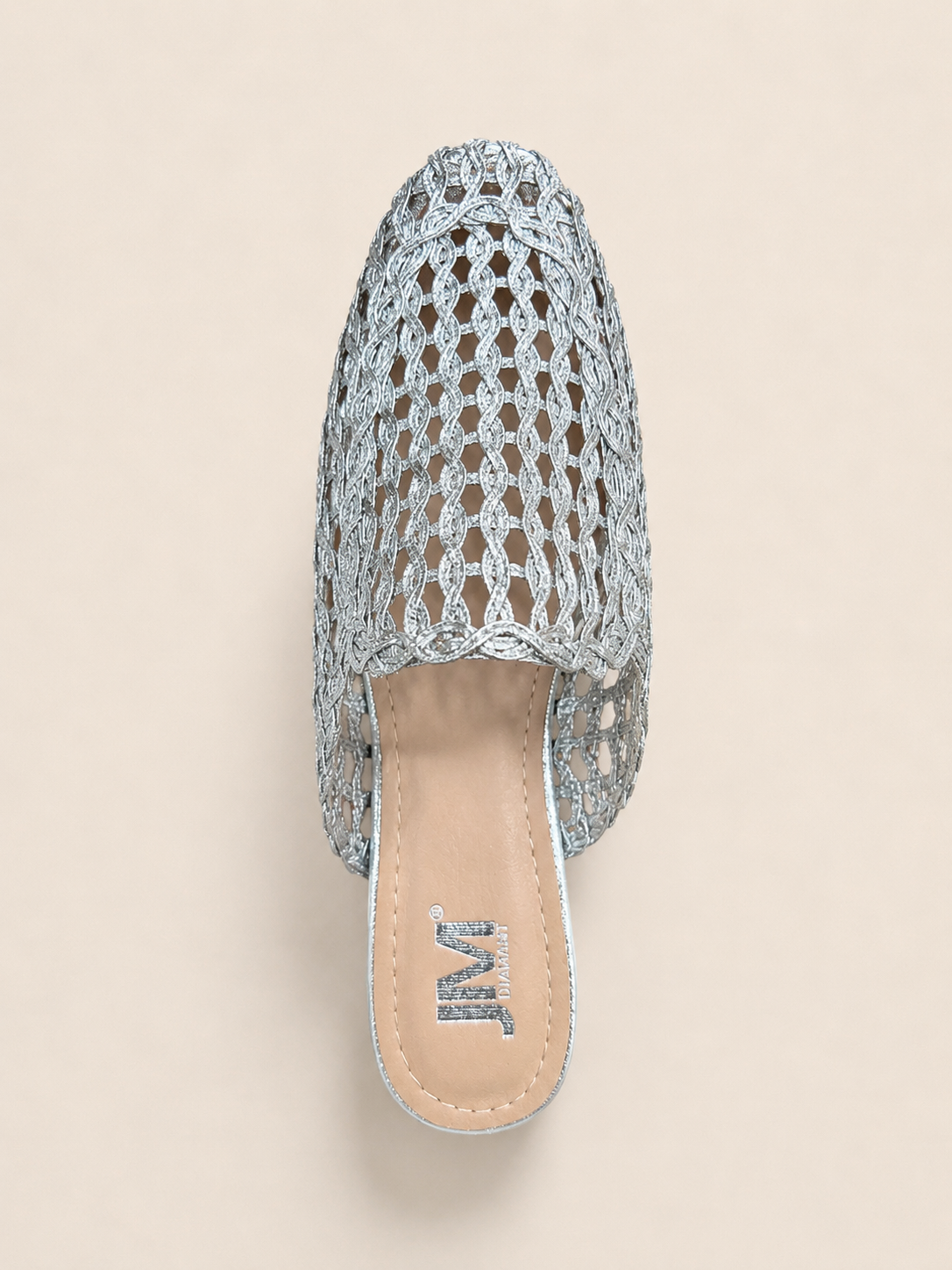 Mules Tressées Élégance – Silver, Gold & Noir