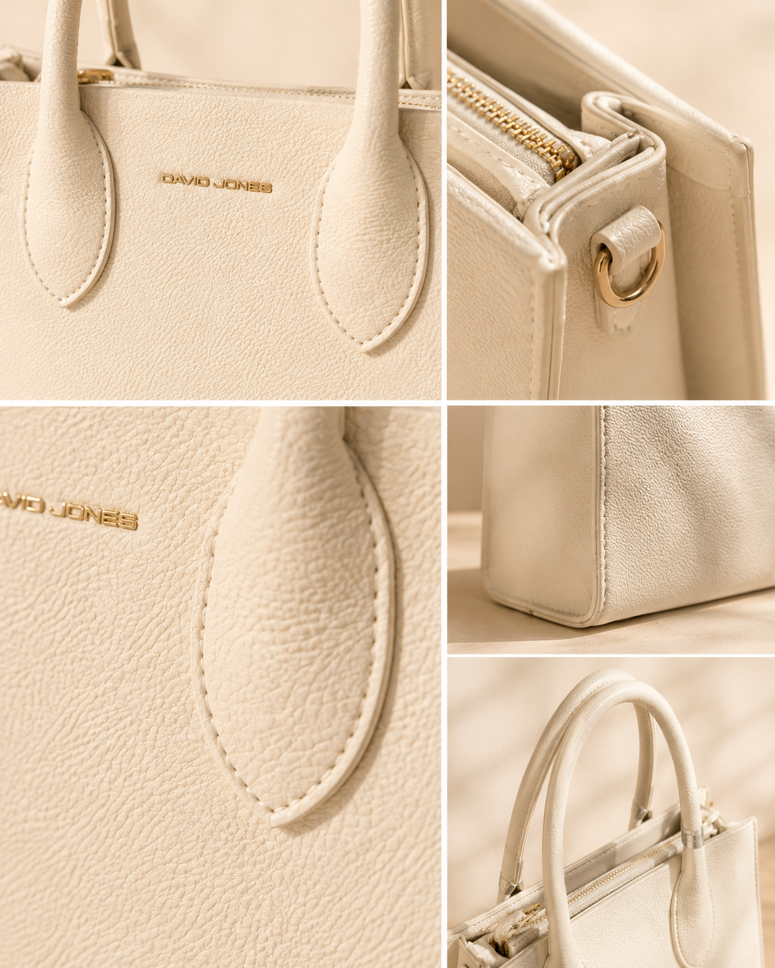 Sac à main structuré – Blanc & Noir