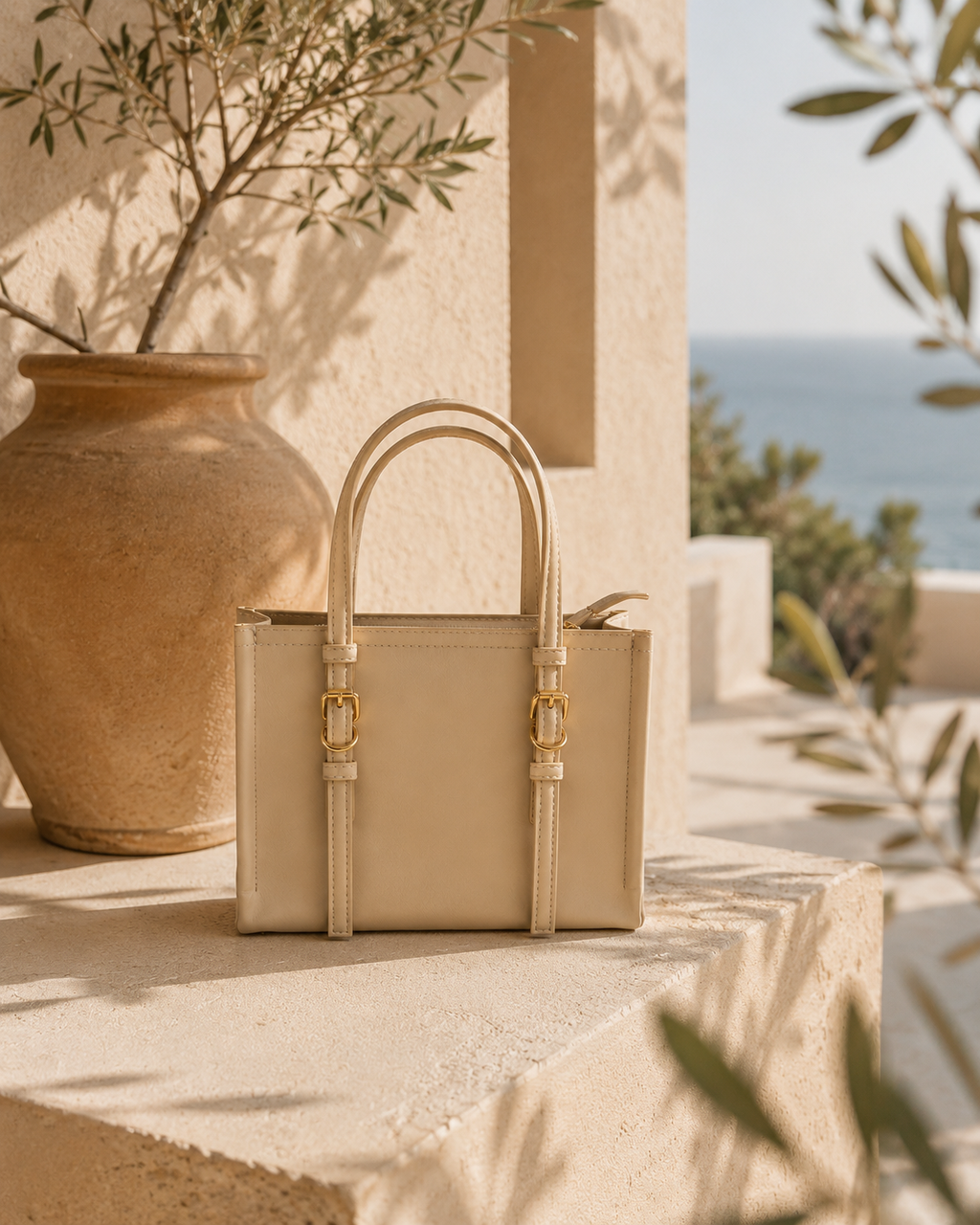 Sac Cabas Élégance – Noir, Vert Kaki, marron& Beige