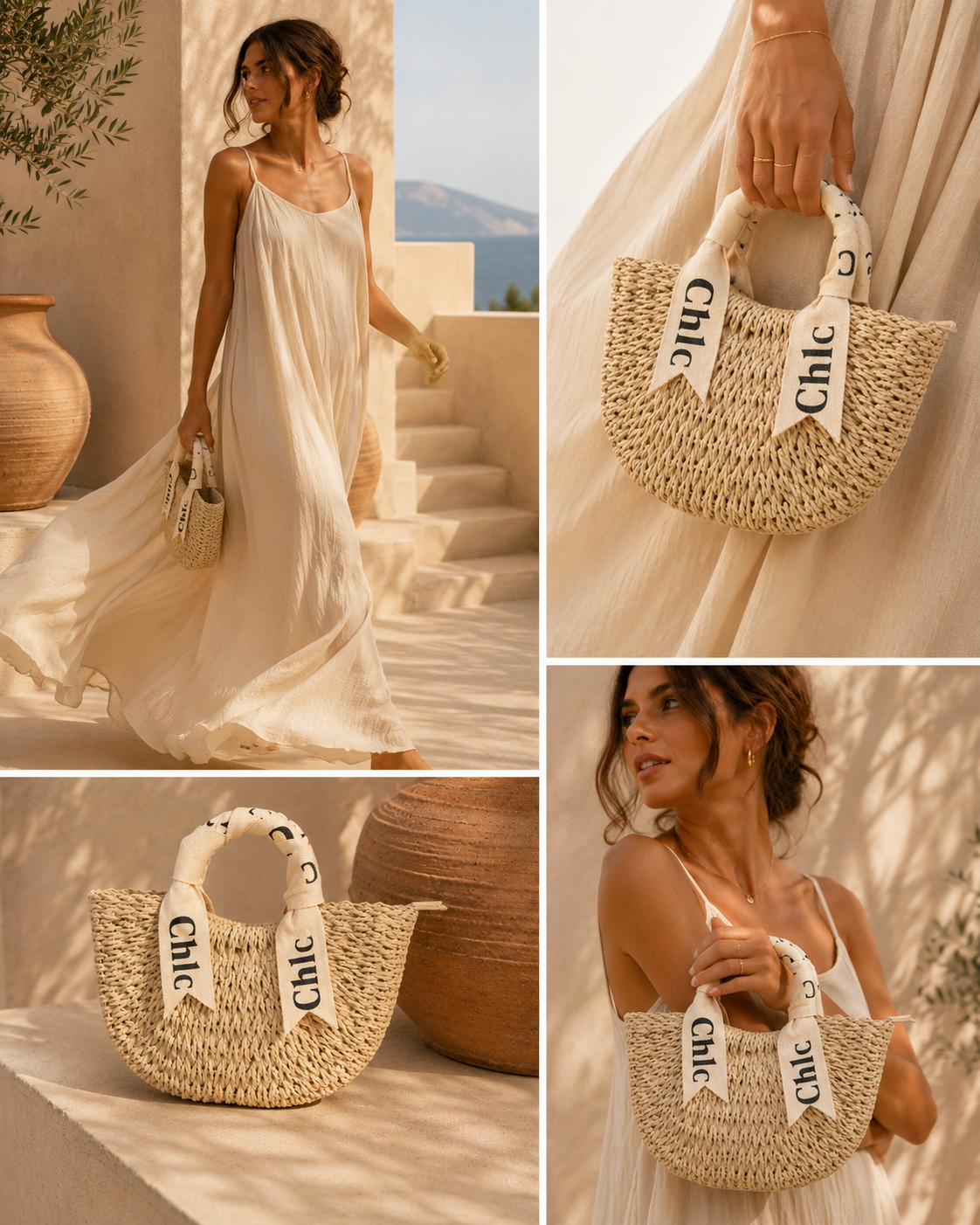 Sac Cabas Tressé Chic – Esprit Méditerranéen