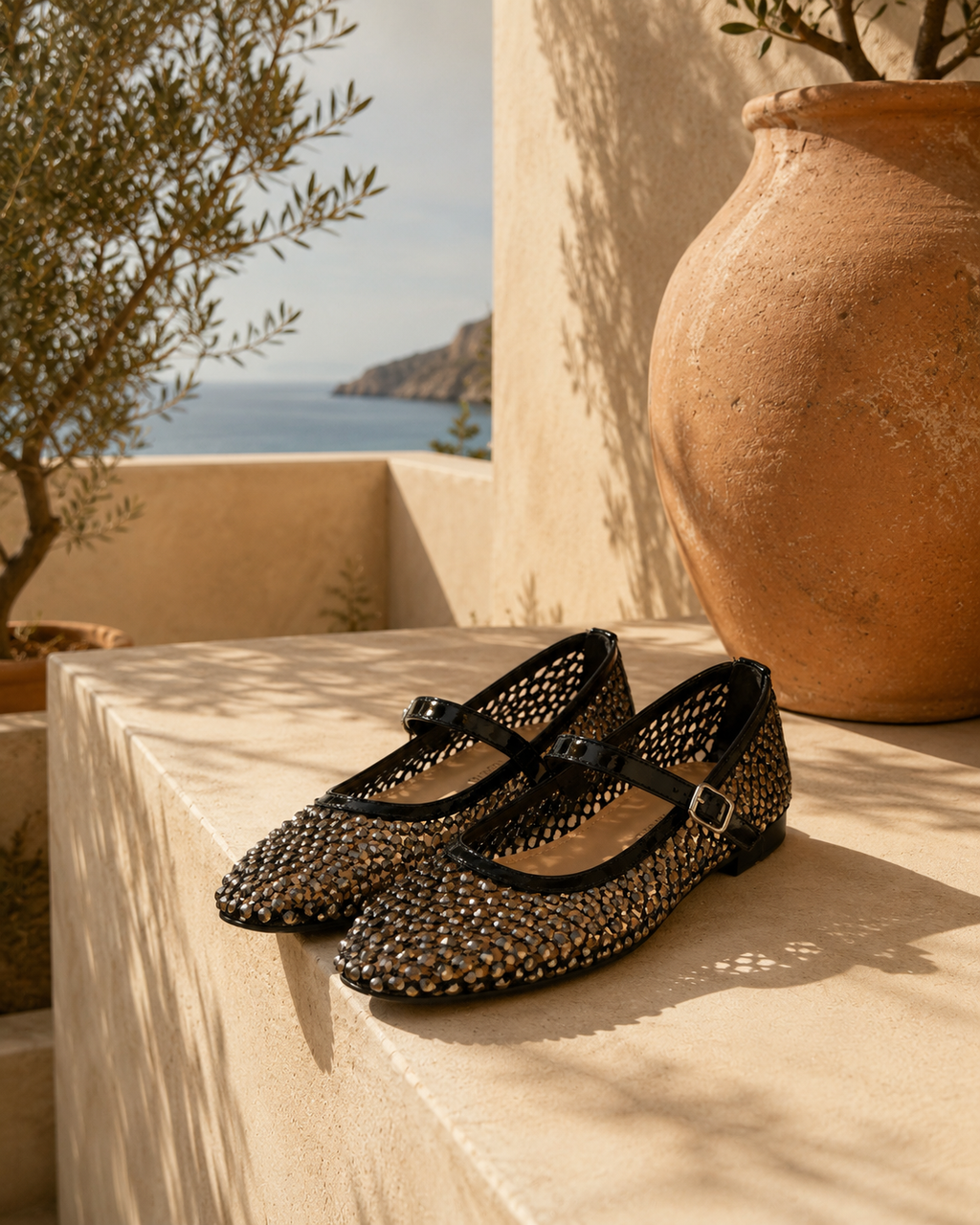 Ballerines Mary Jane Strass – Élégance & Éclat