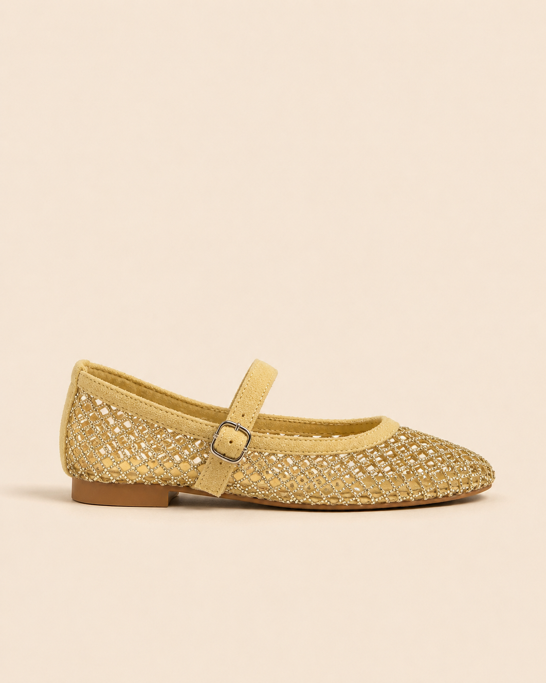 Ballerines Mary bordeaux et Jaune