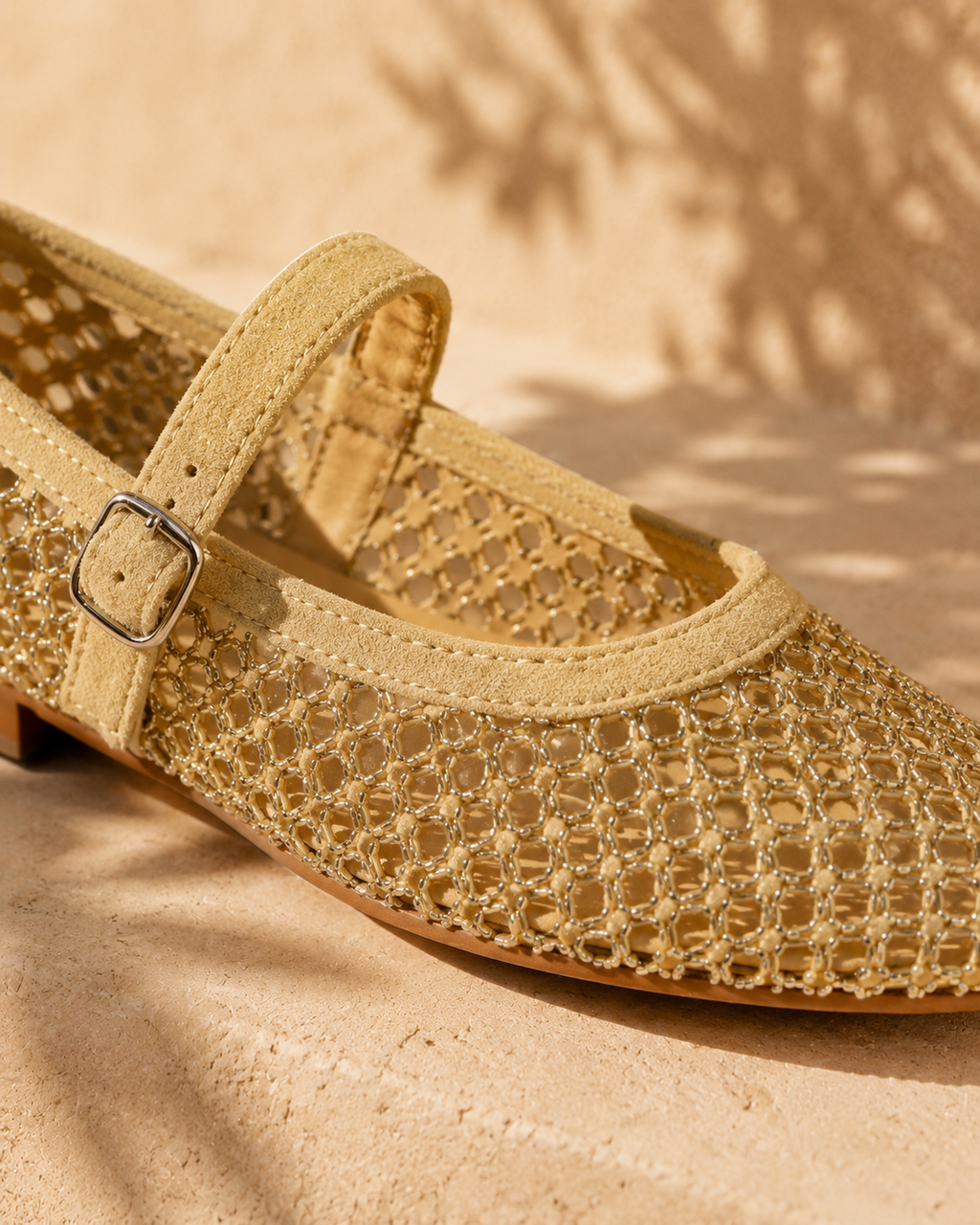 Ballerines Mary bordeaux et Jaune