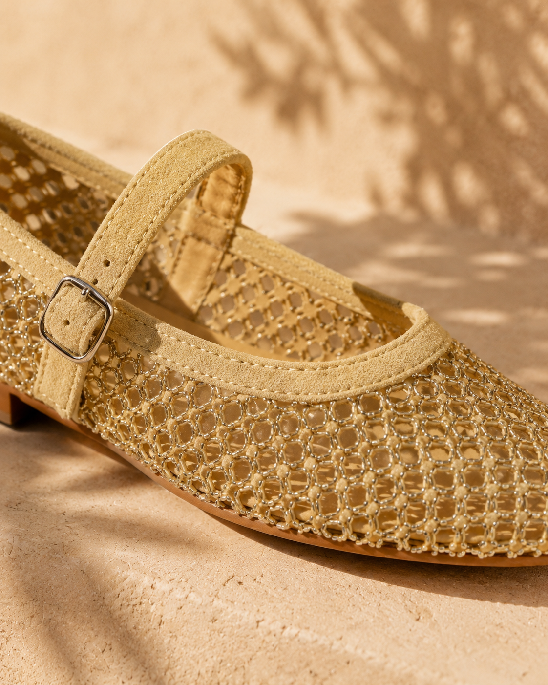 Ballerines Mary bordeaux et Jaune