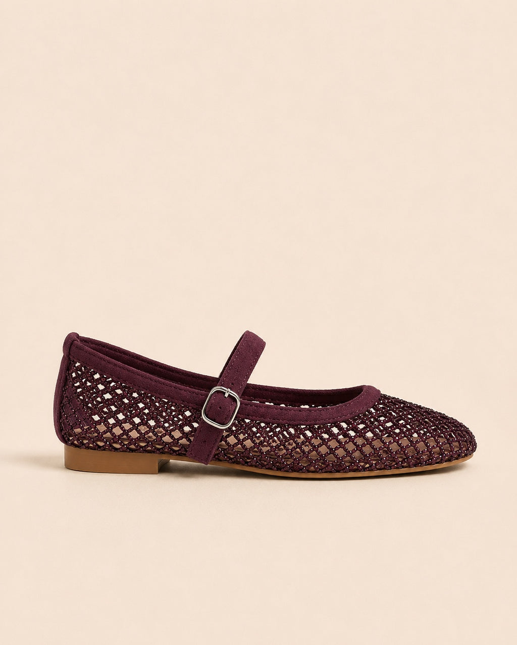 Ballerines Mary bordeaux et Jaune