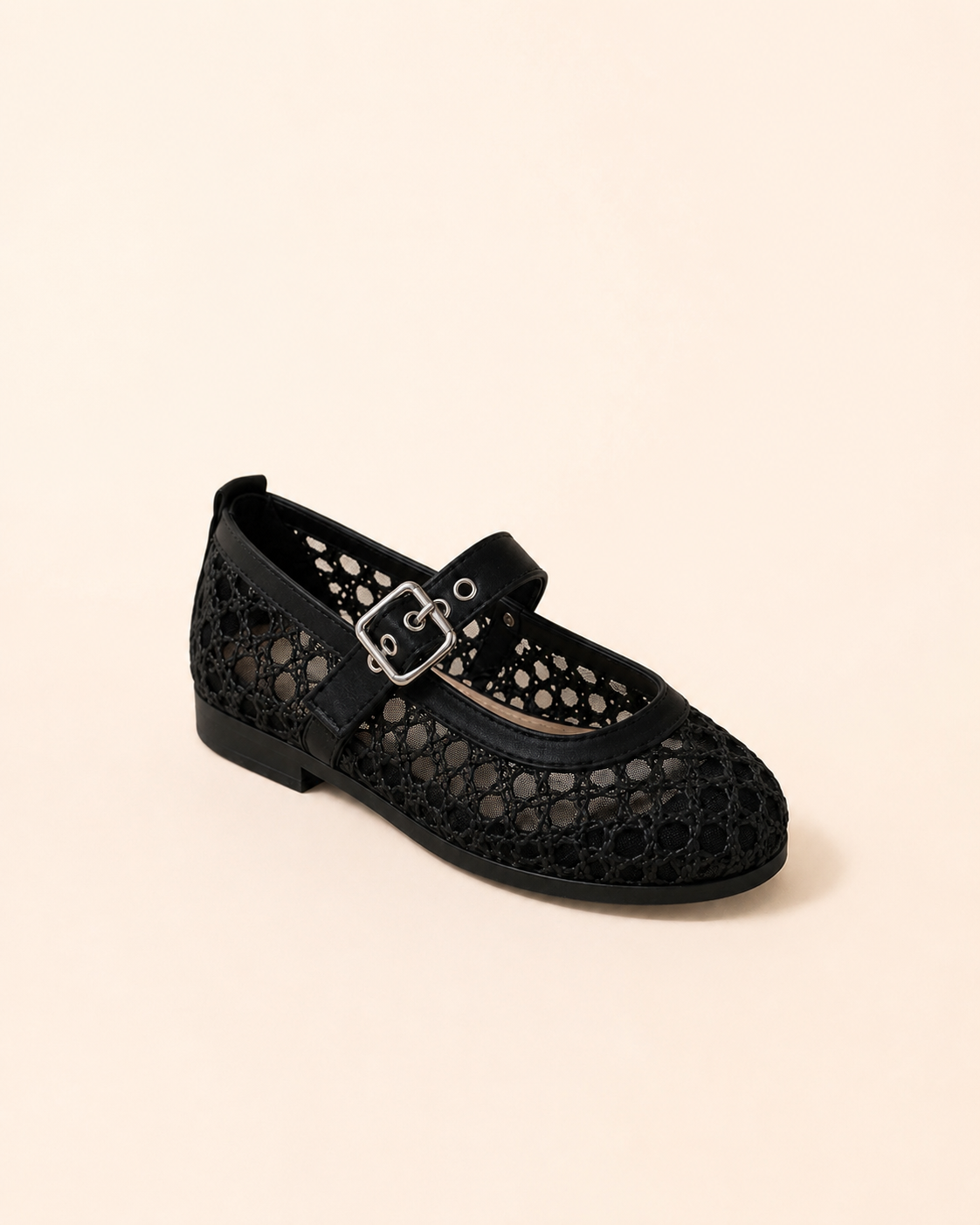 Ballerines enfant ajourées noires – NORSTYL ÉTÉ 2026