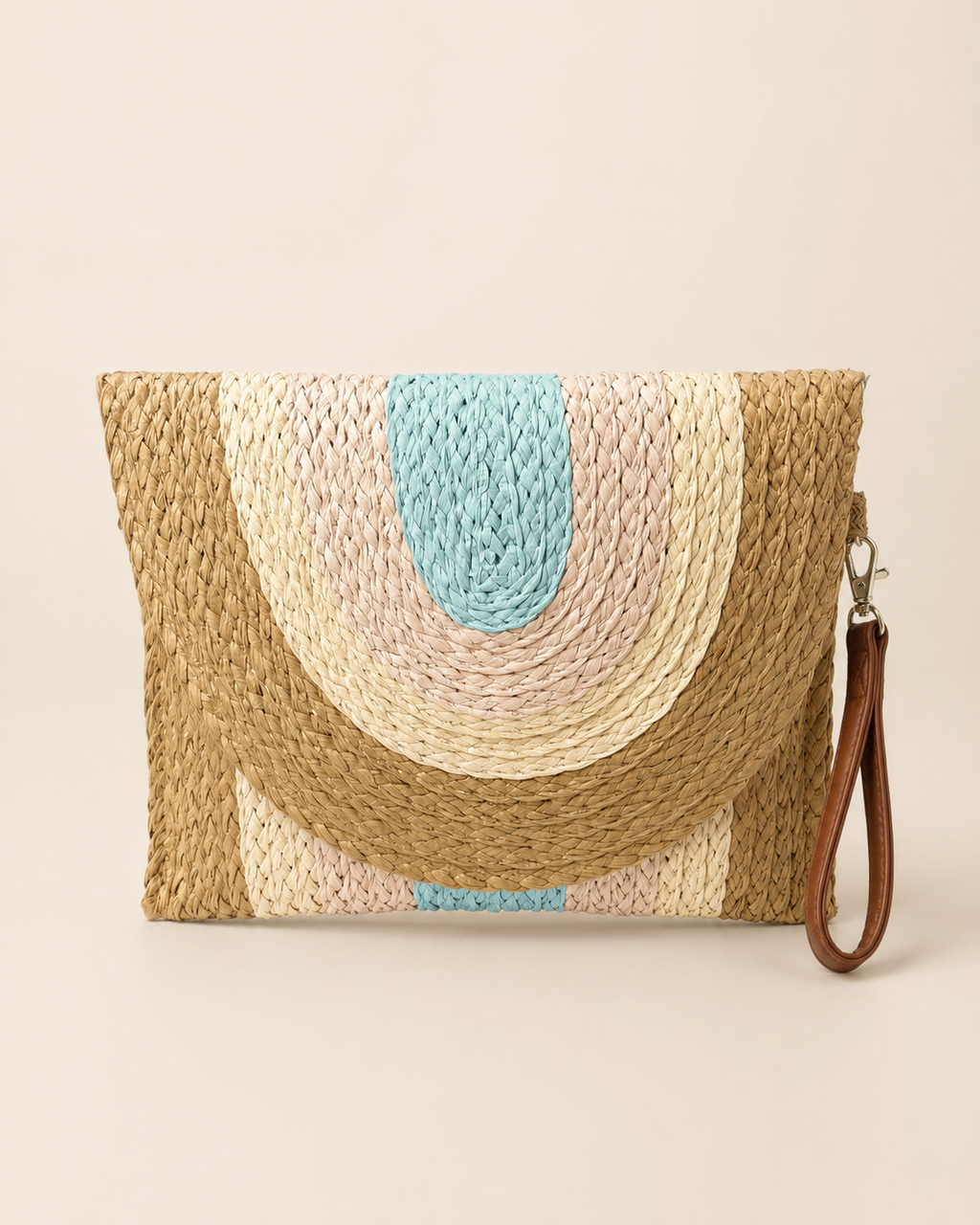Pochette en raphia multicolore – NORSTYL