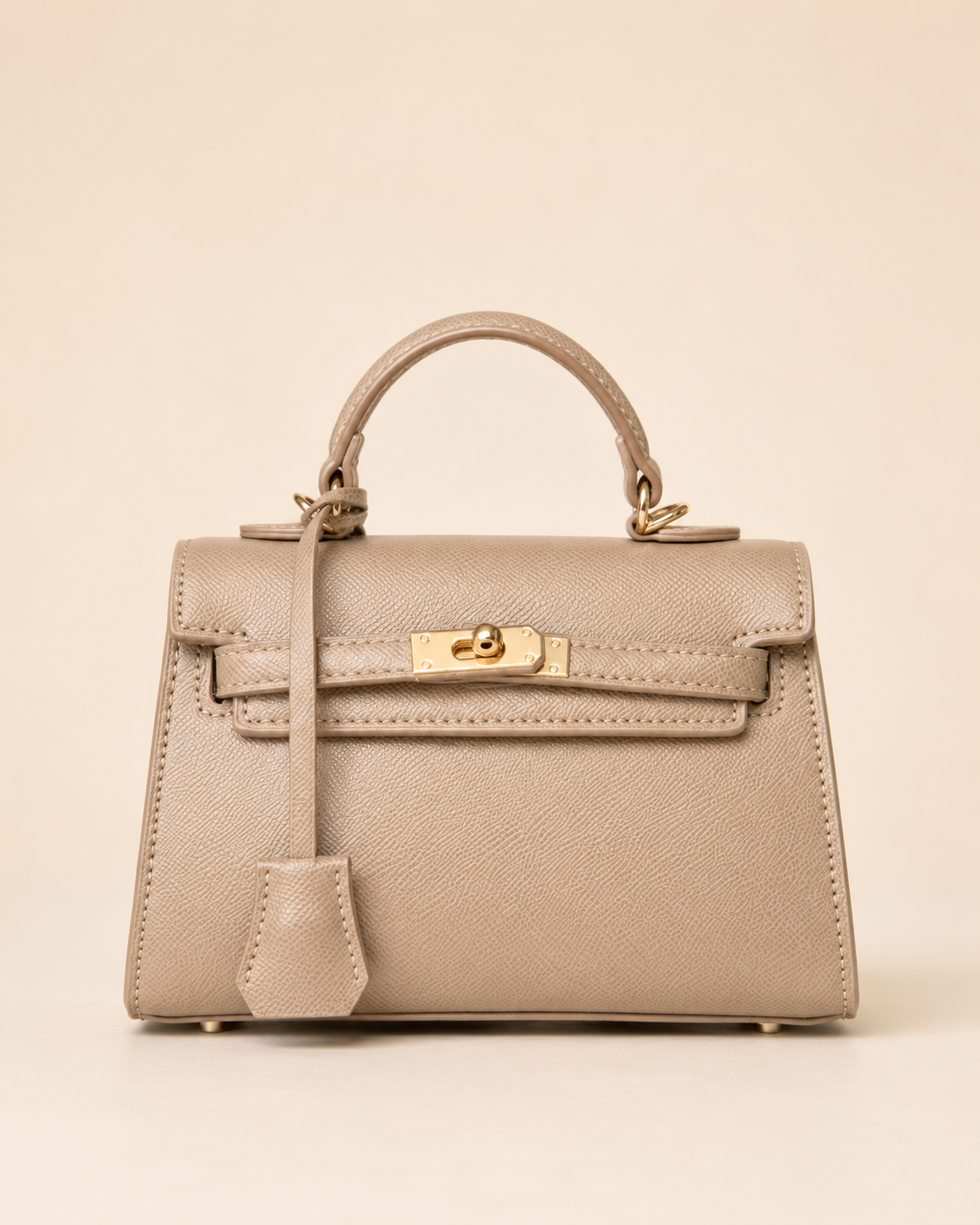 Mini-sac structuré – Bleu marine, Marron chocolat, beige , Noir & Rouge bordeaux