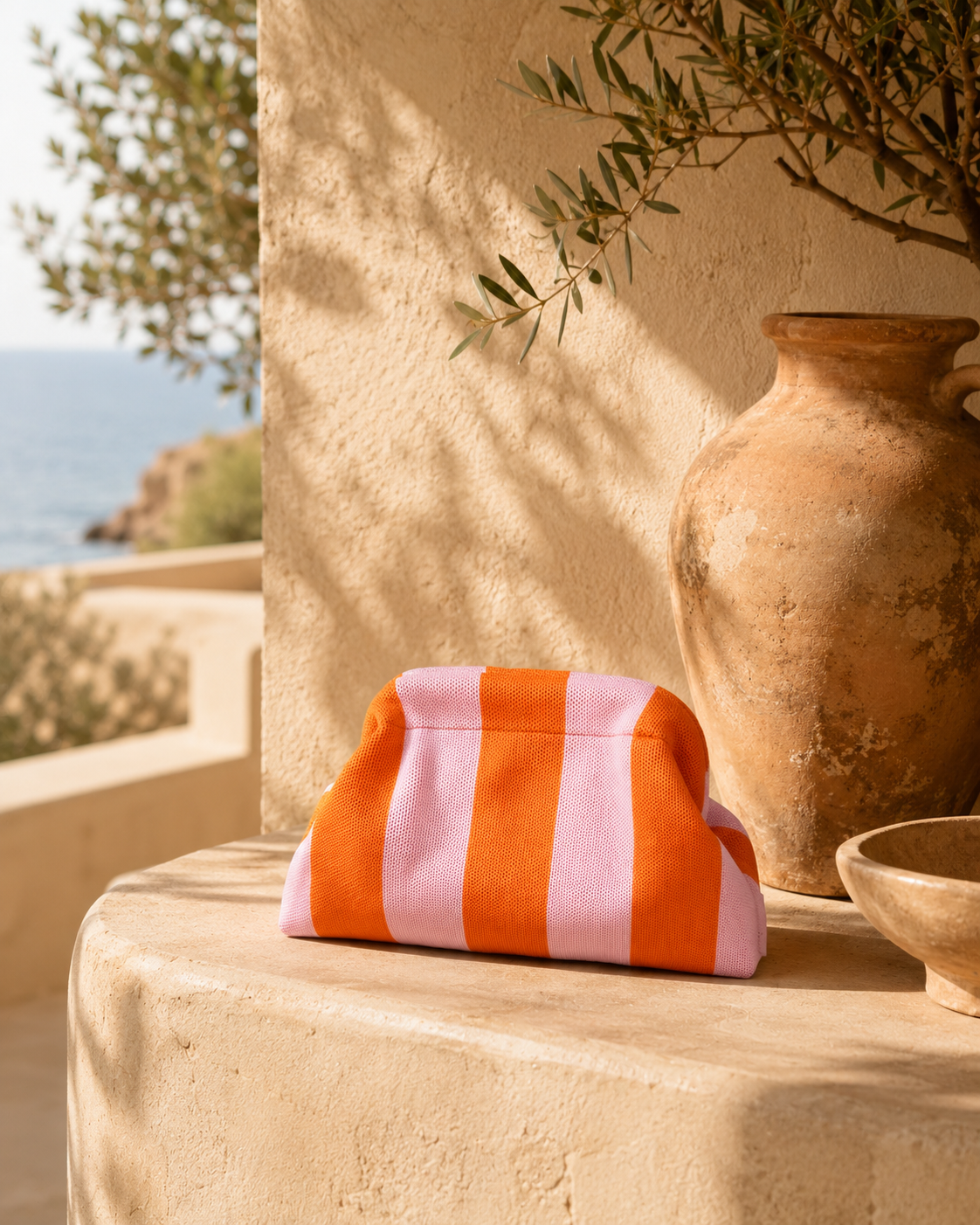 Pochette Maille Rayée