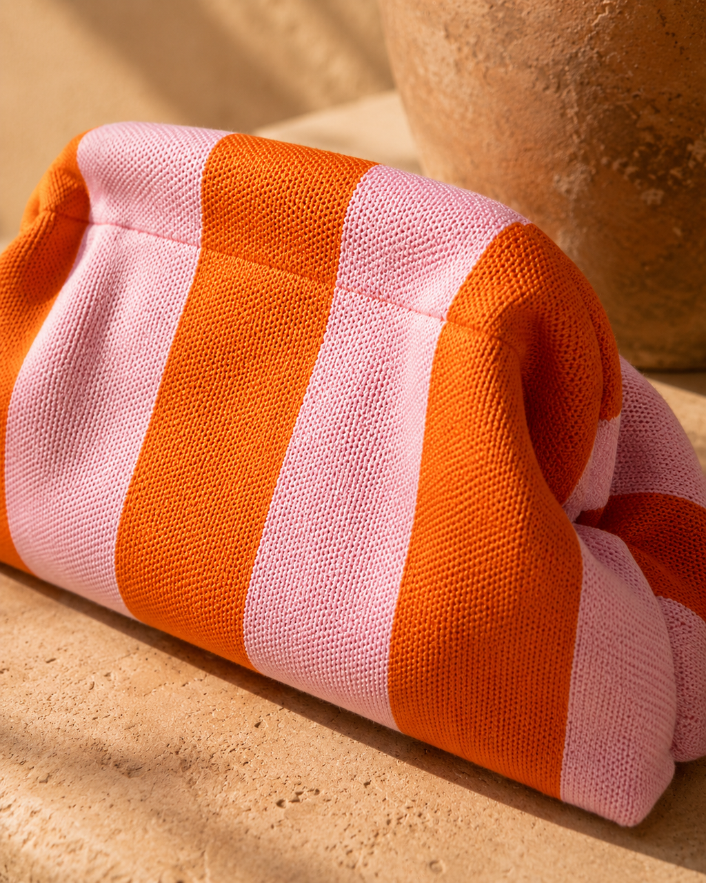 Pochette Maille Rayée