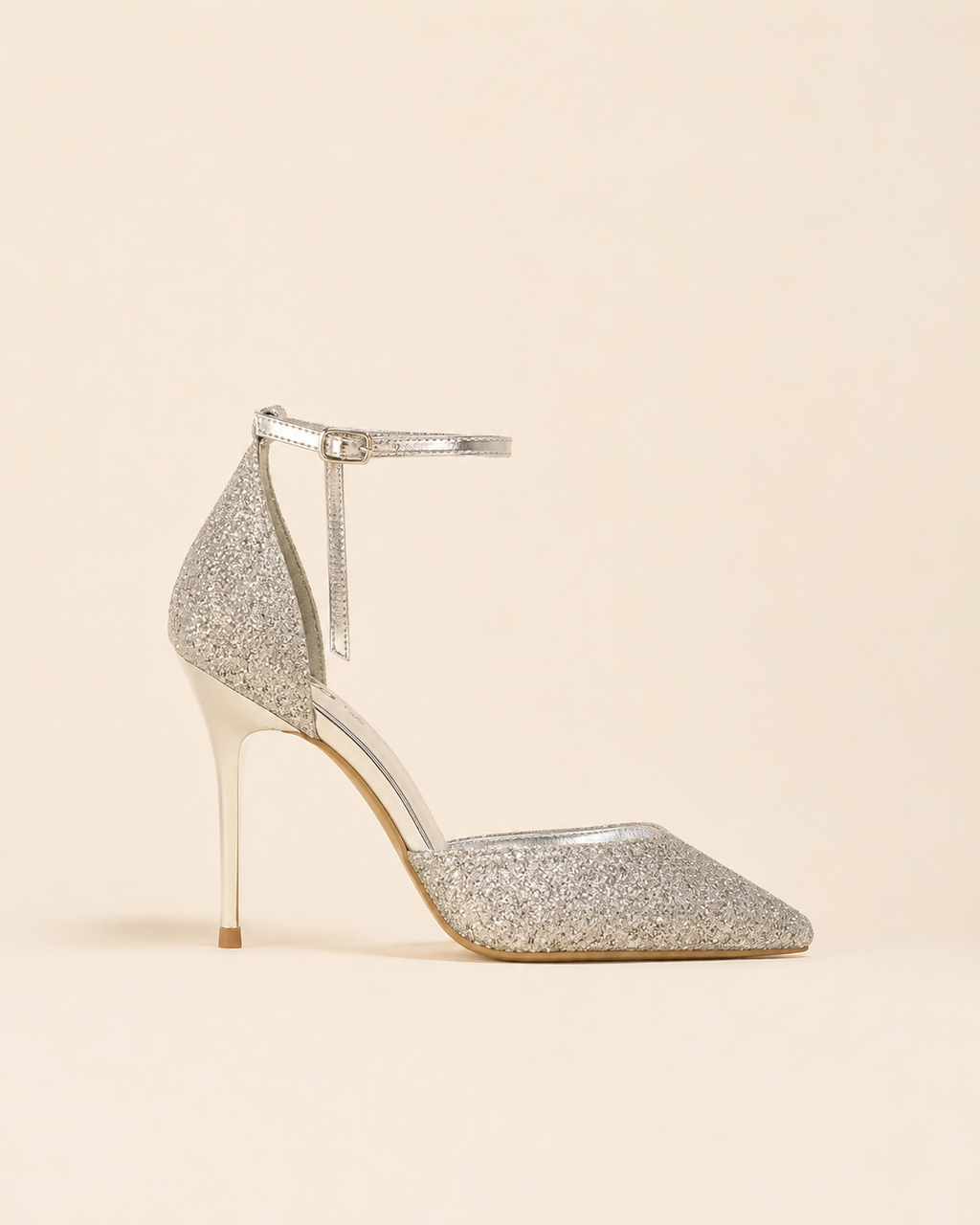 Escarpins à paillettes – Silver & Noir