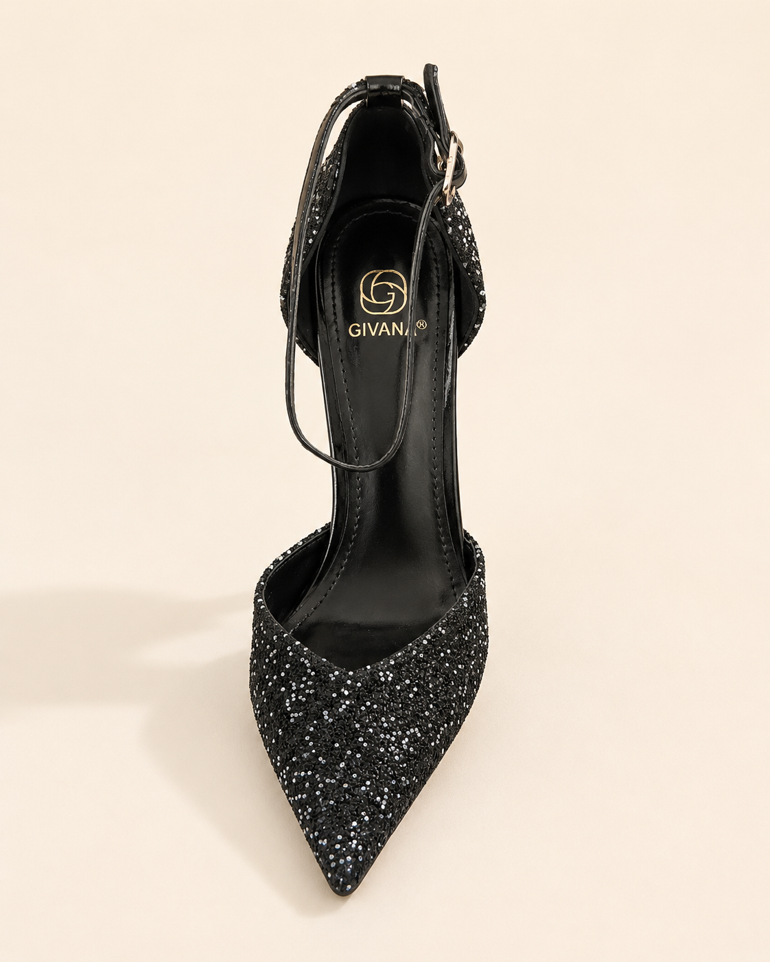Escarpins à paillettes – Silver & Noir