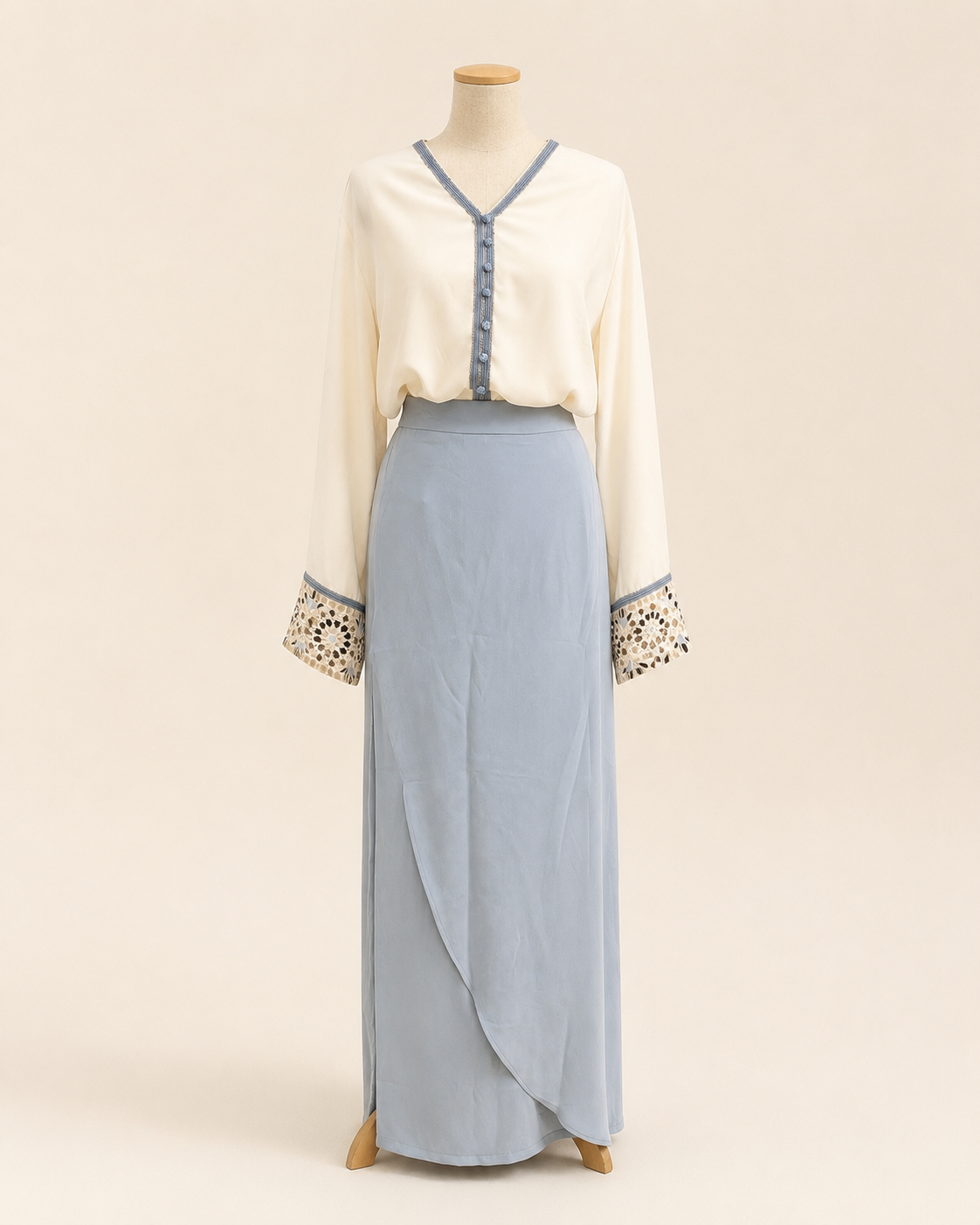 Ensemble Élégance Moderne – Disponible en Bleu ciel ,Marron et Vert