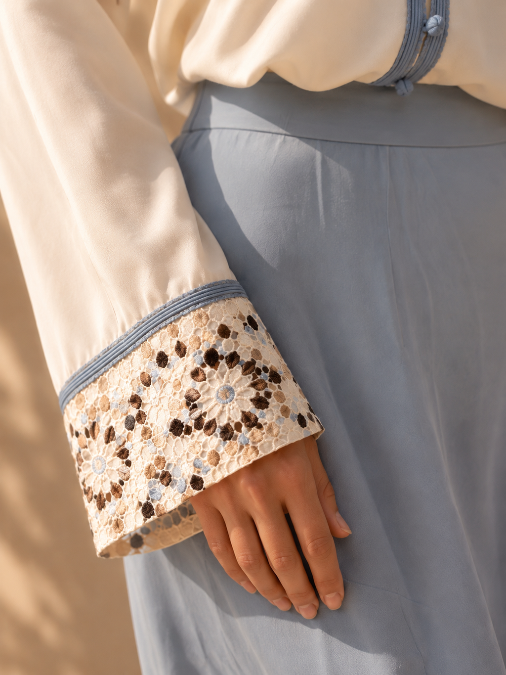 Ensemble Élégance Moderne – Disponible en Bleu ciel ,Marron et Vert