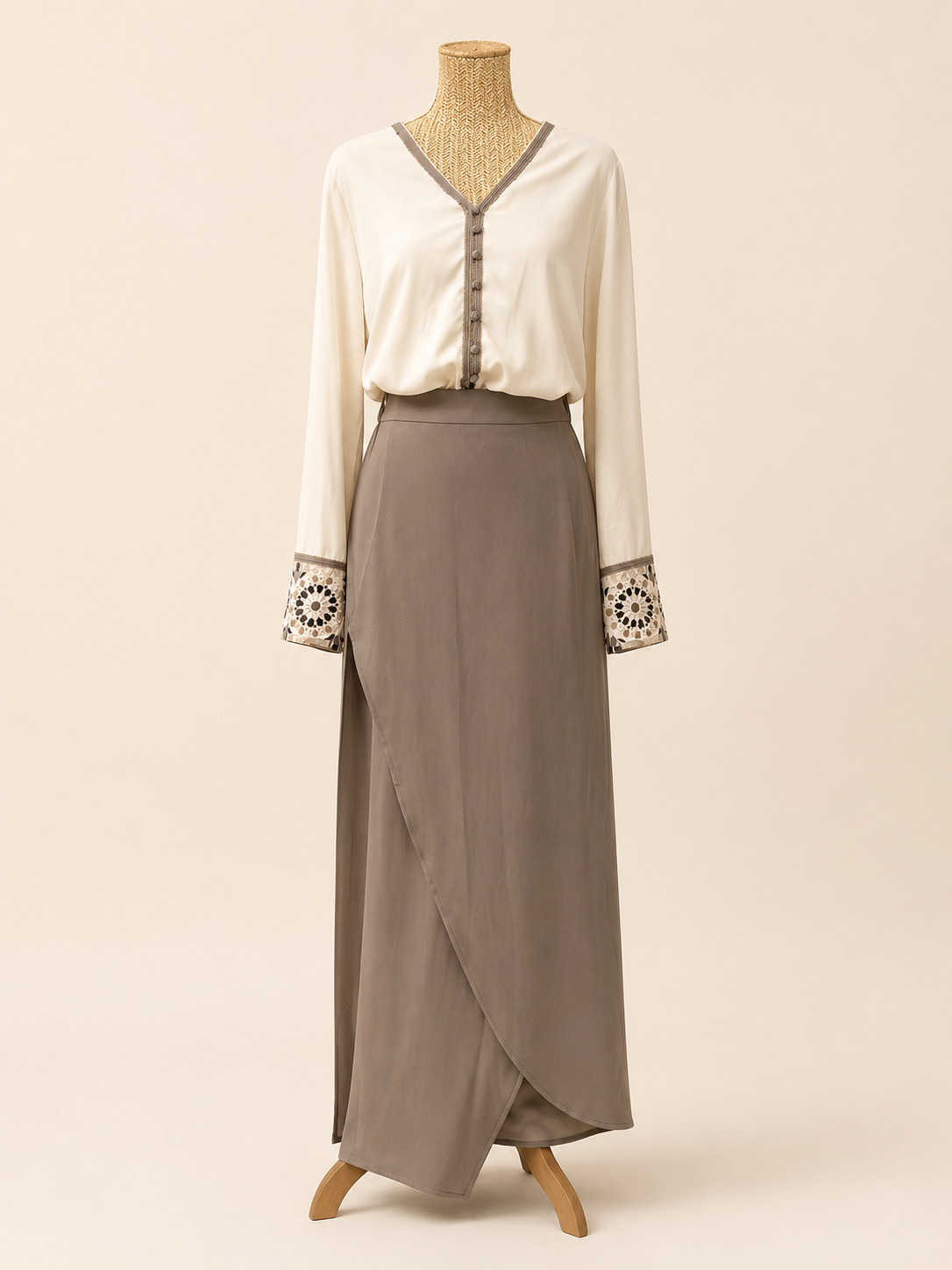 Ensemble Élégance Moderne – Disponible en Bleu ciel ,Marron et Vert