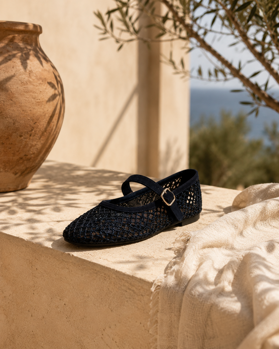 Ballerines Élise – Maille scintillante