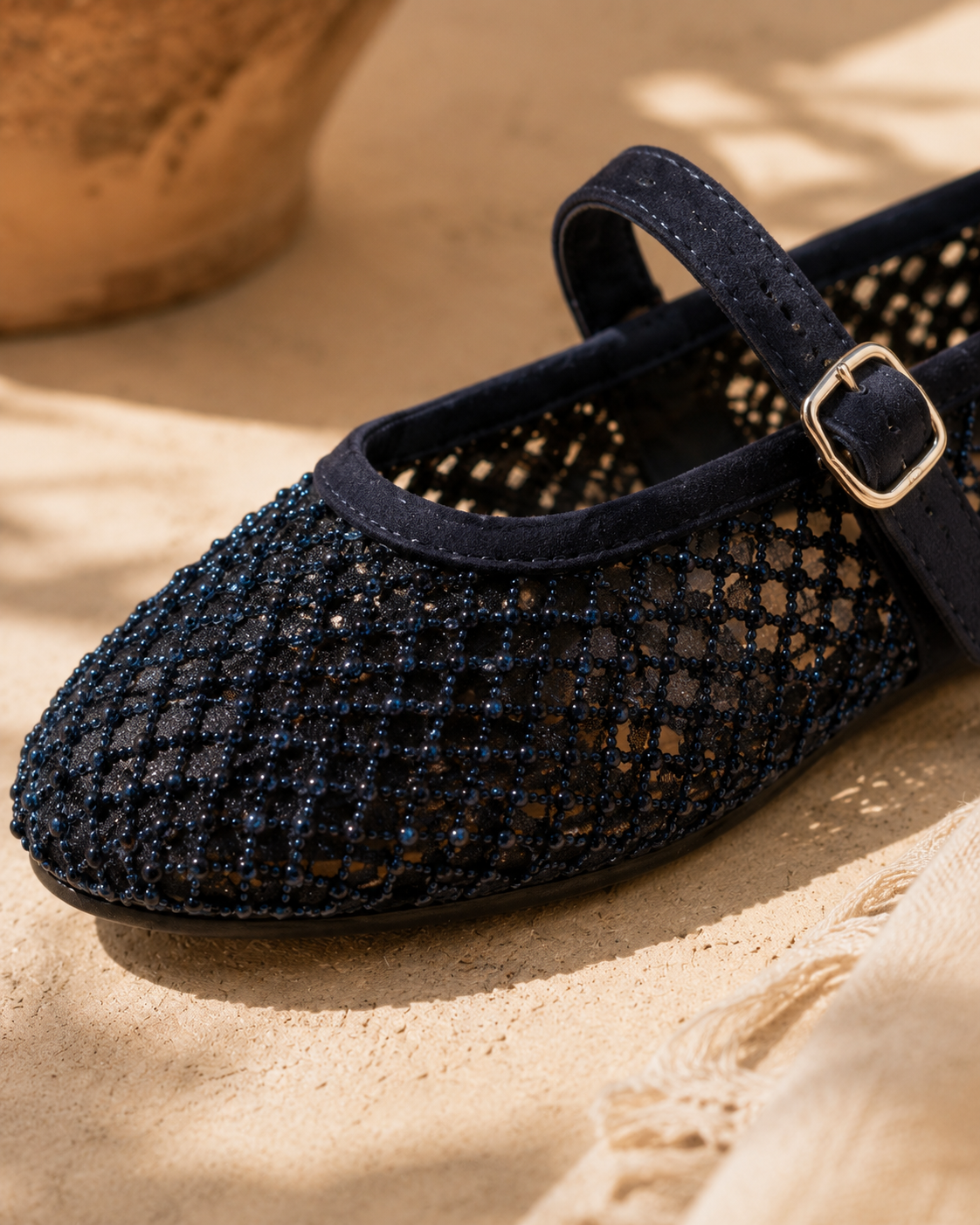 Ballerines Élise – Maille scintillante