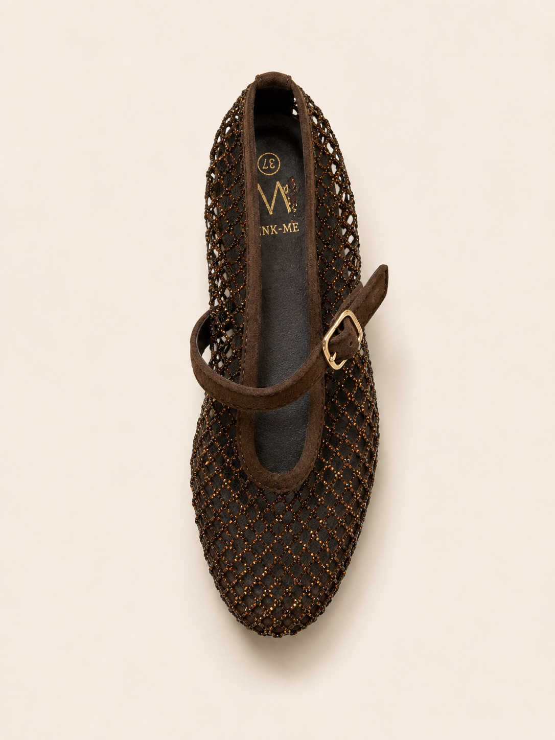 Ballerines Élise – Maille scintillante