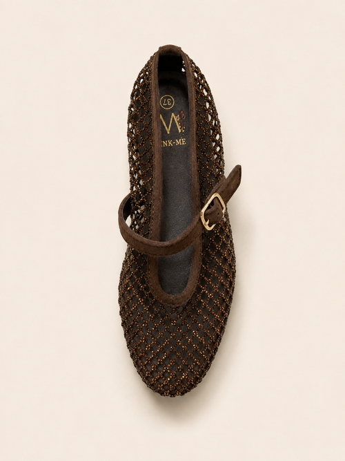 Ballerines Élise – Maille scintillante