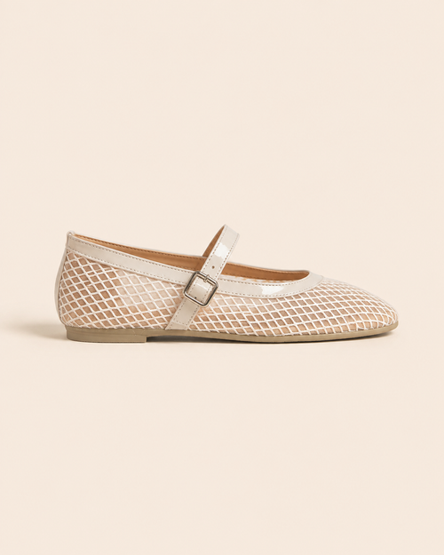 Ballerines Alba – Résille & Vernis