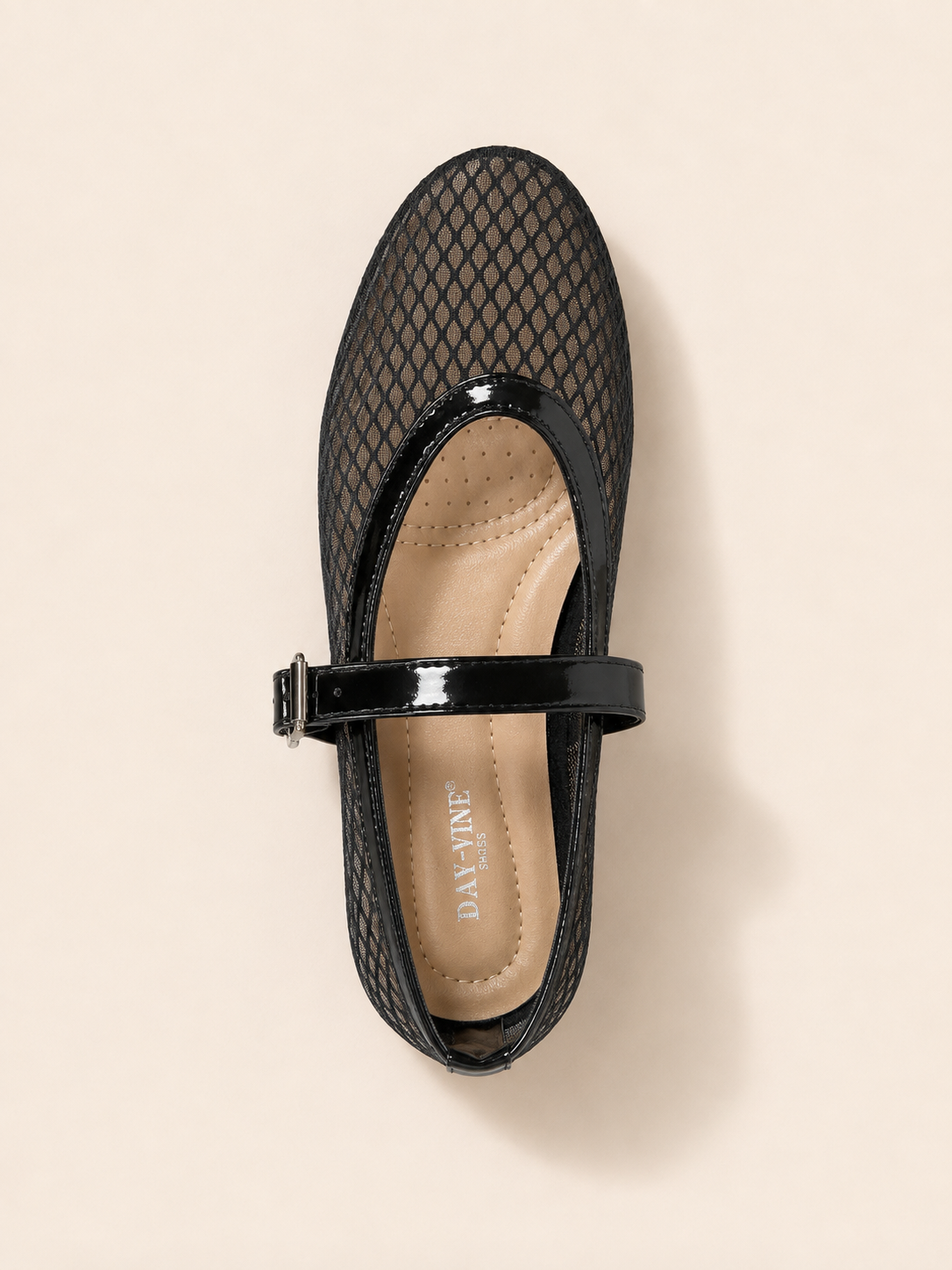 Ballerines Alba – Résille & Vernis