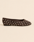 Ballerines cloutées – Noir & Marron