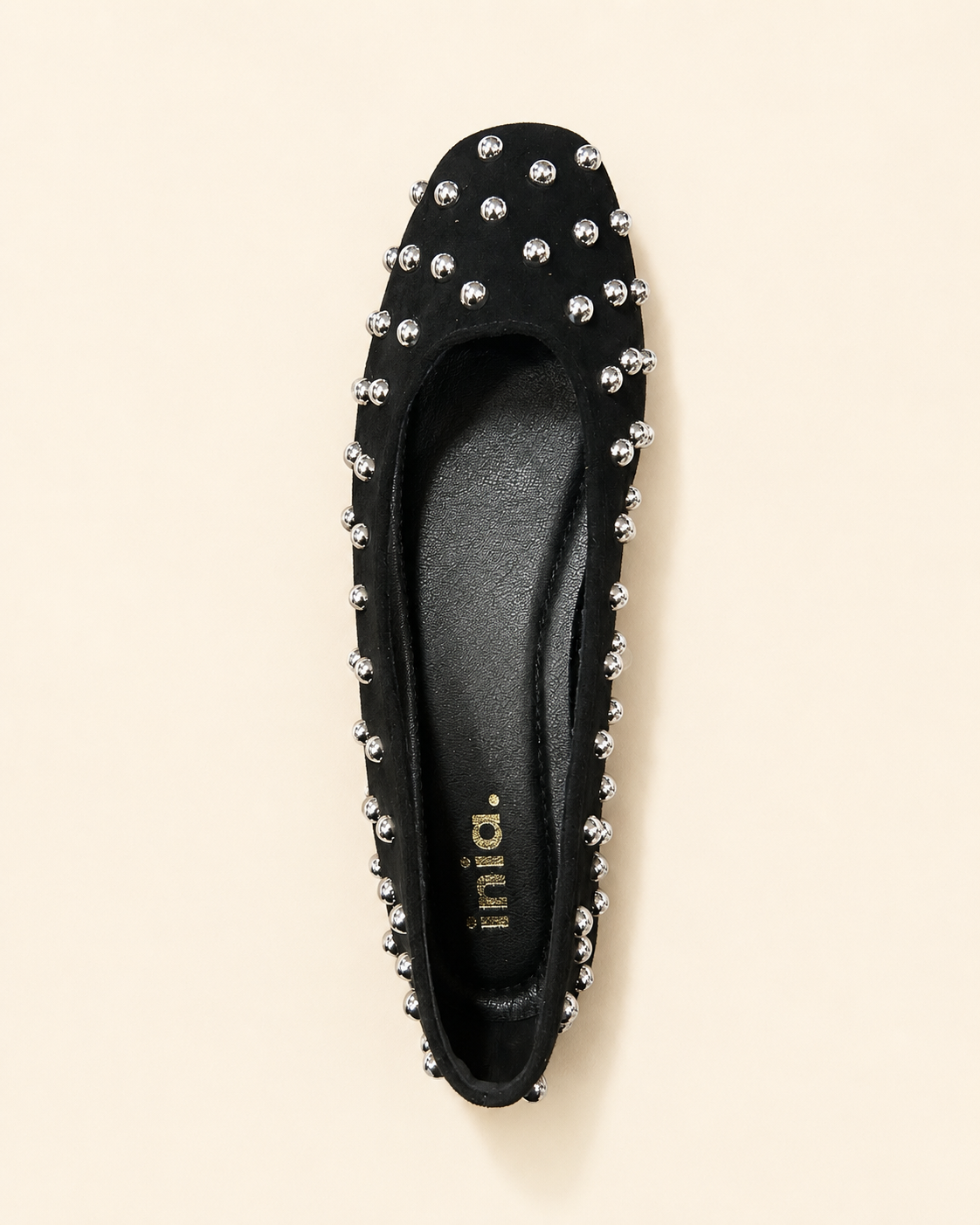 Ballerines cloutées – Noir & Marron
