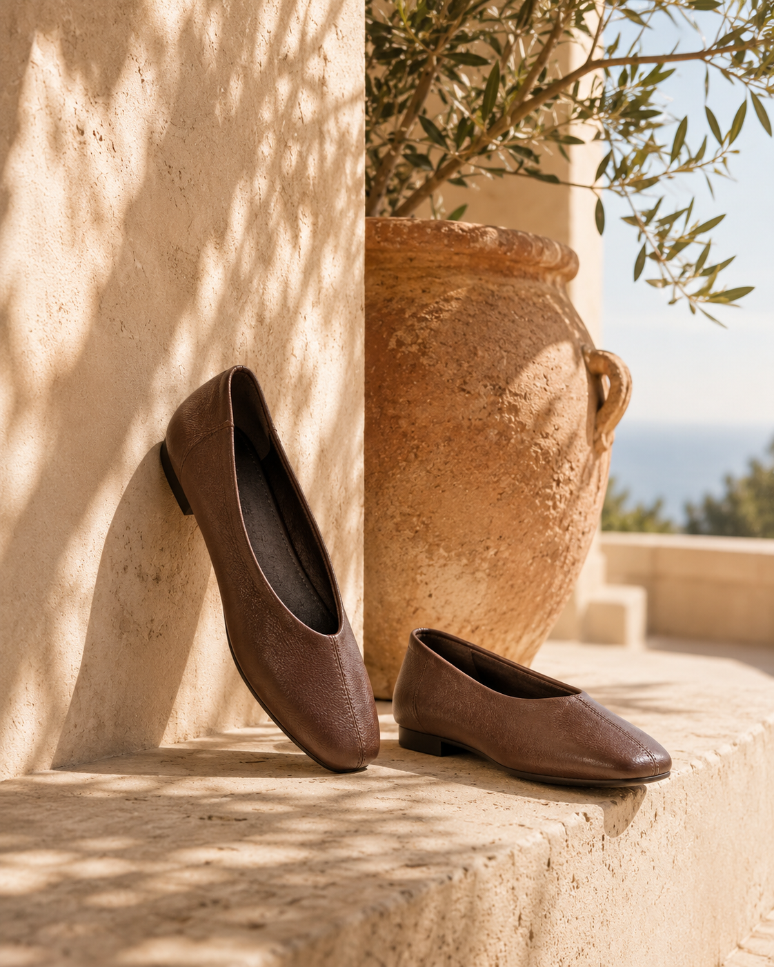 Ballerines Élégance — Noir, Bordeaux & Marron Chocolat