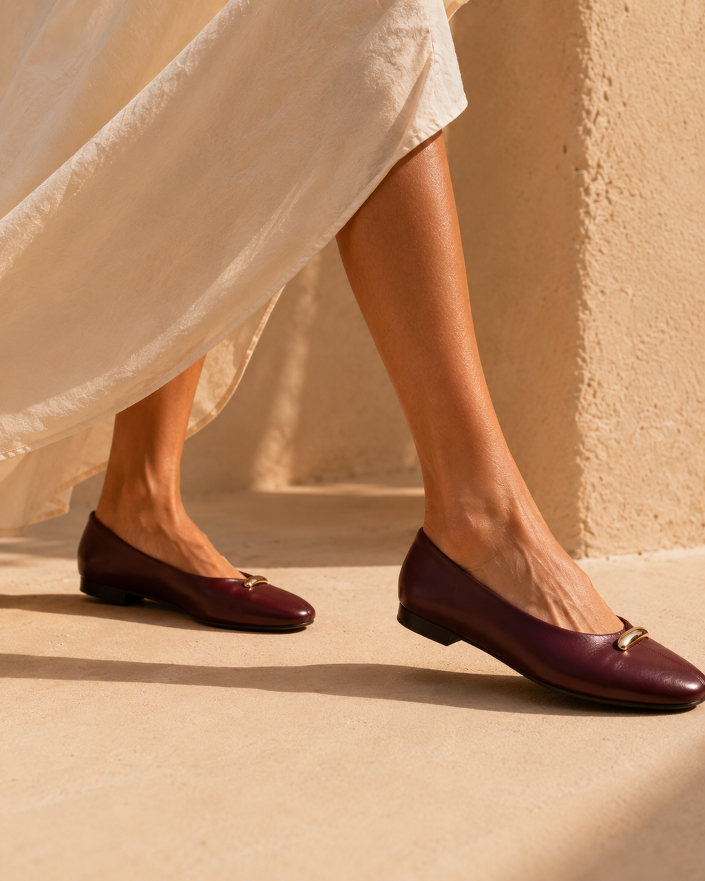 Ballerines Sofia – Détail Doré.