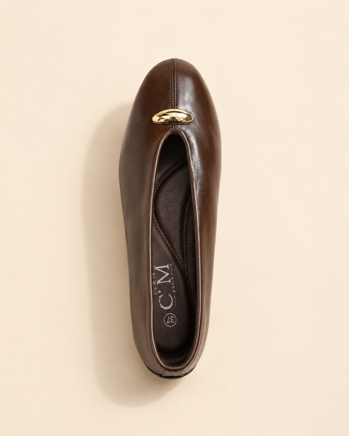 Ballerines Sofia – Détail Doré.