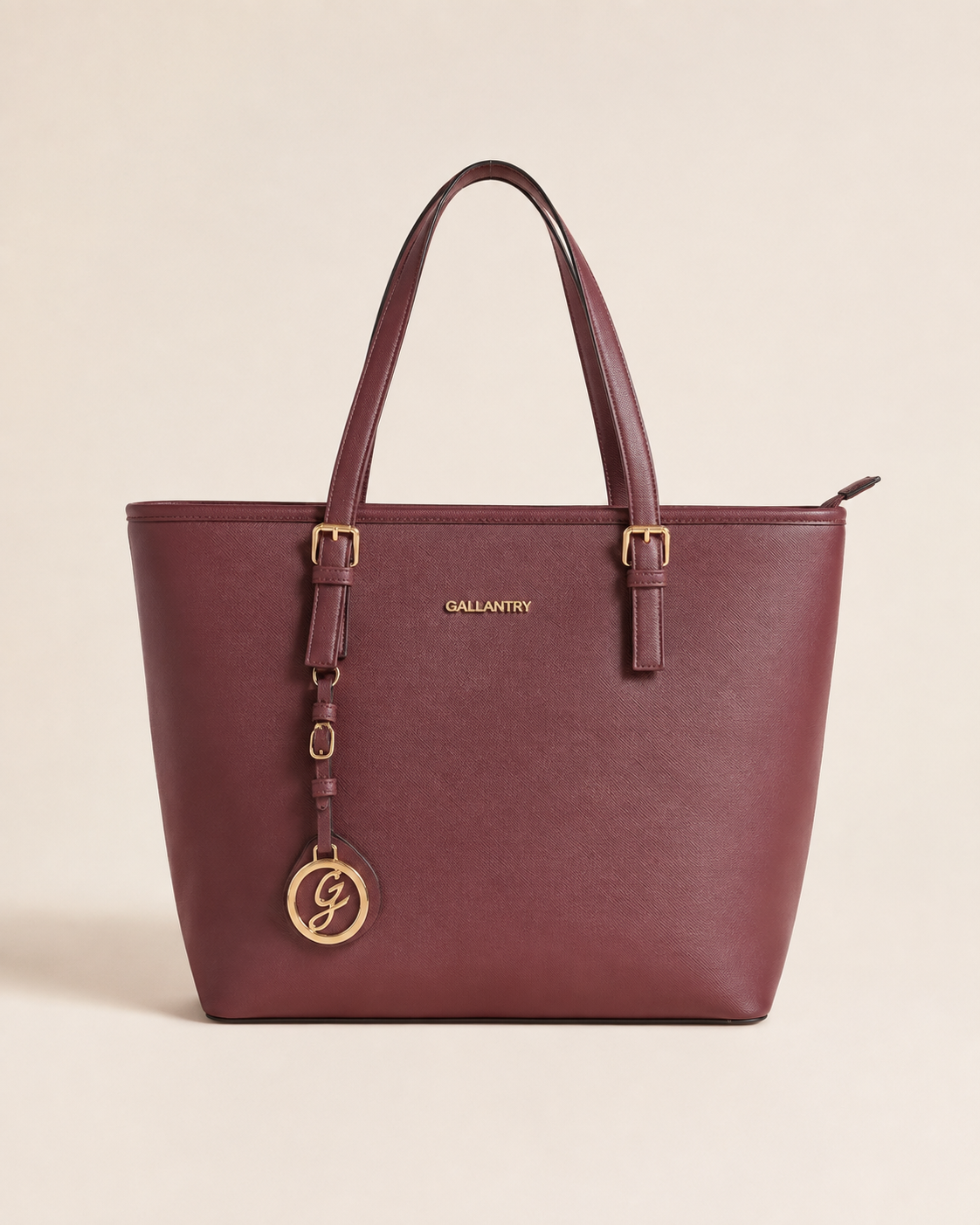 Grand Sac de Cours Élégant – Noir, Chocolat & Bordeaux