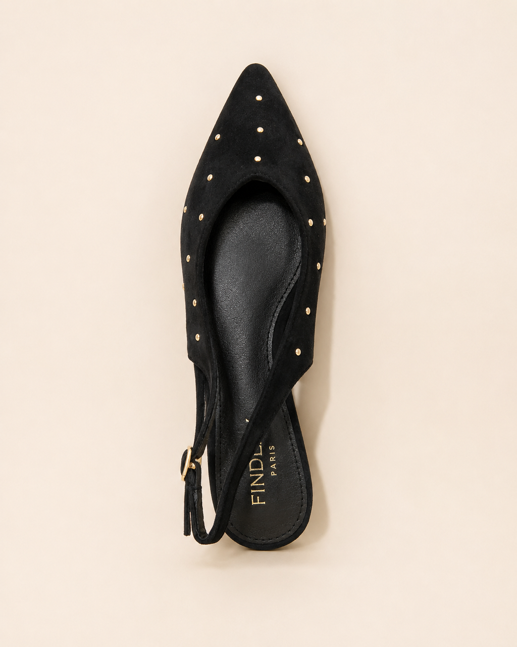 Ballerines Slingback Cloutées
